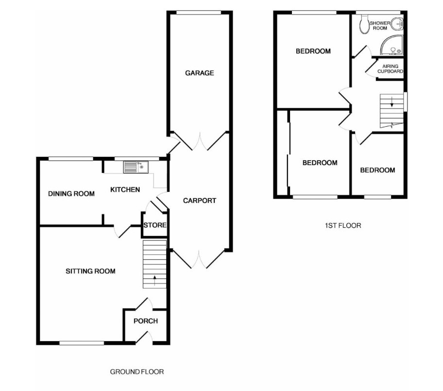 54, corser street, dudley floorplan