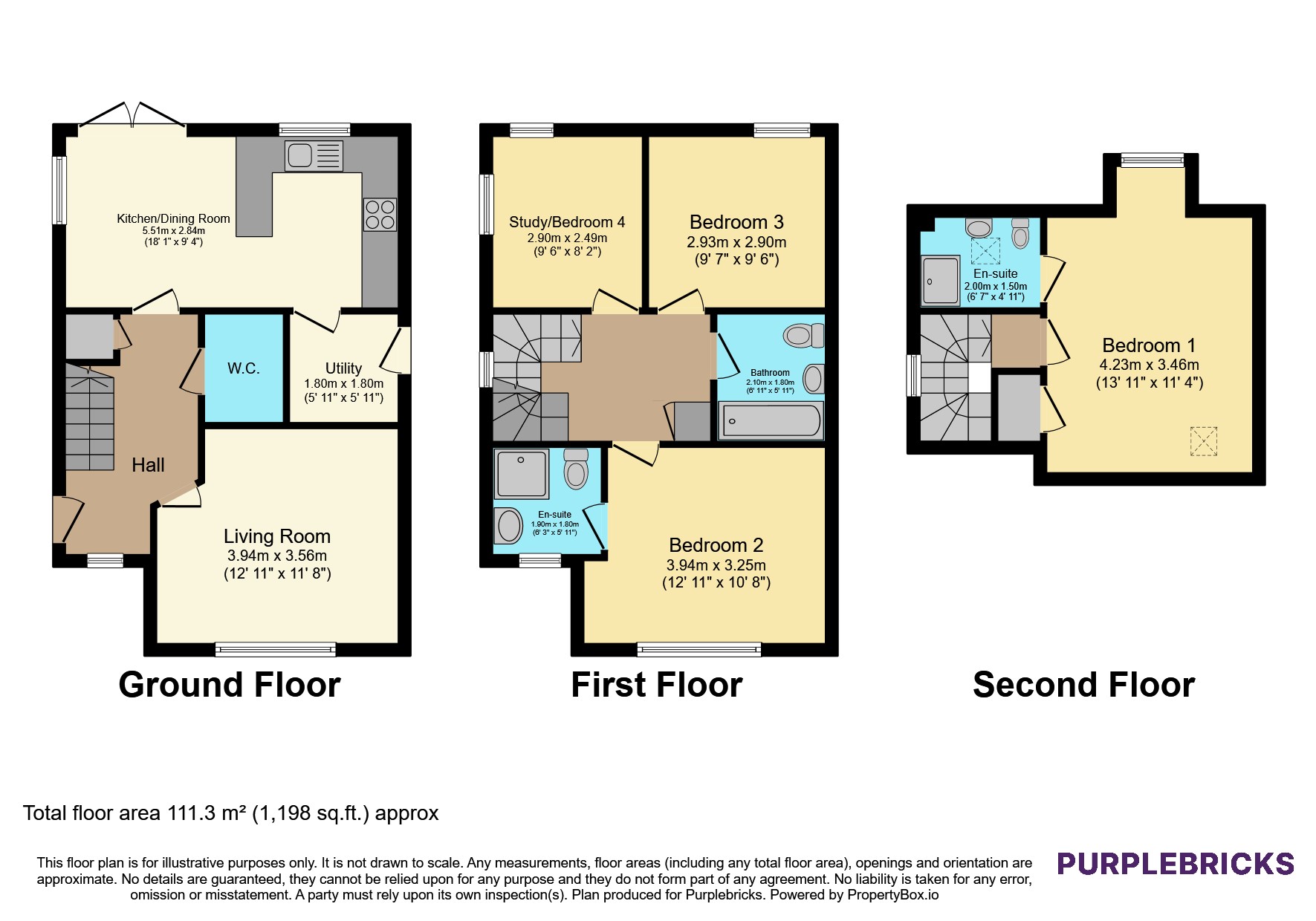 1, Draper Close, Durham floorplan