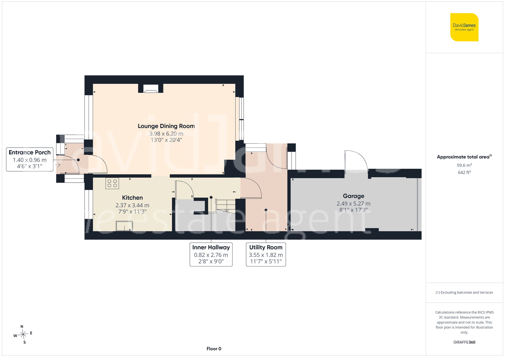 99 Riseborough Walk, Nottingham floorplan