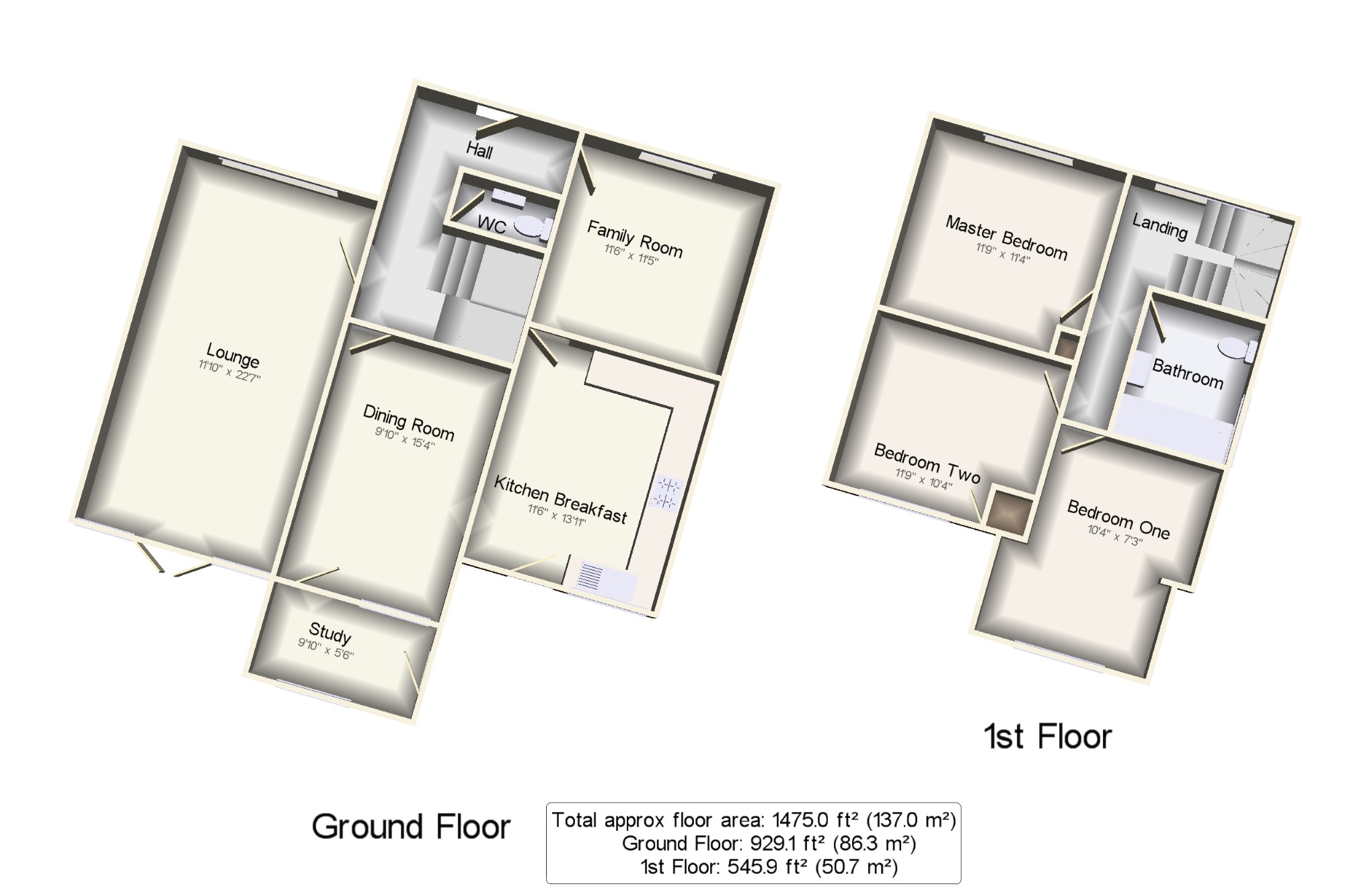 3 Bedrooms Detached house for sale in College Drive, Riseley, Bedford, Bedfordshire MK44