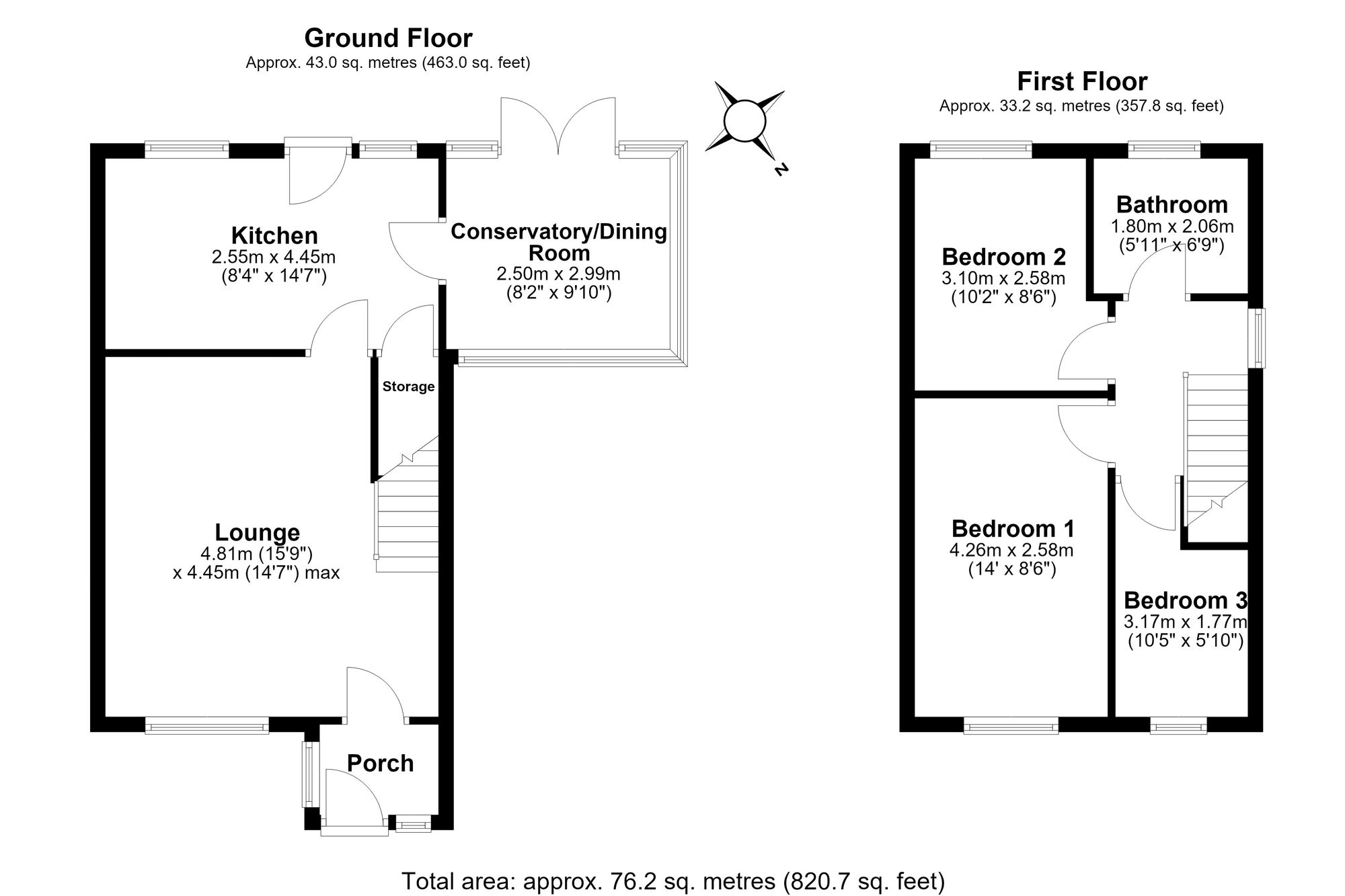 149 Livingstone Close, Warrington floorplan