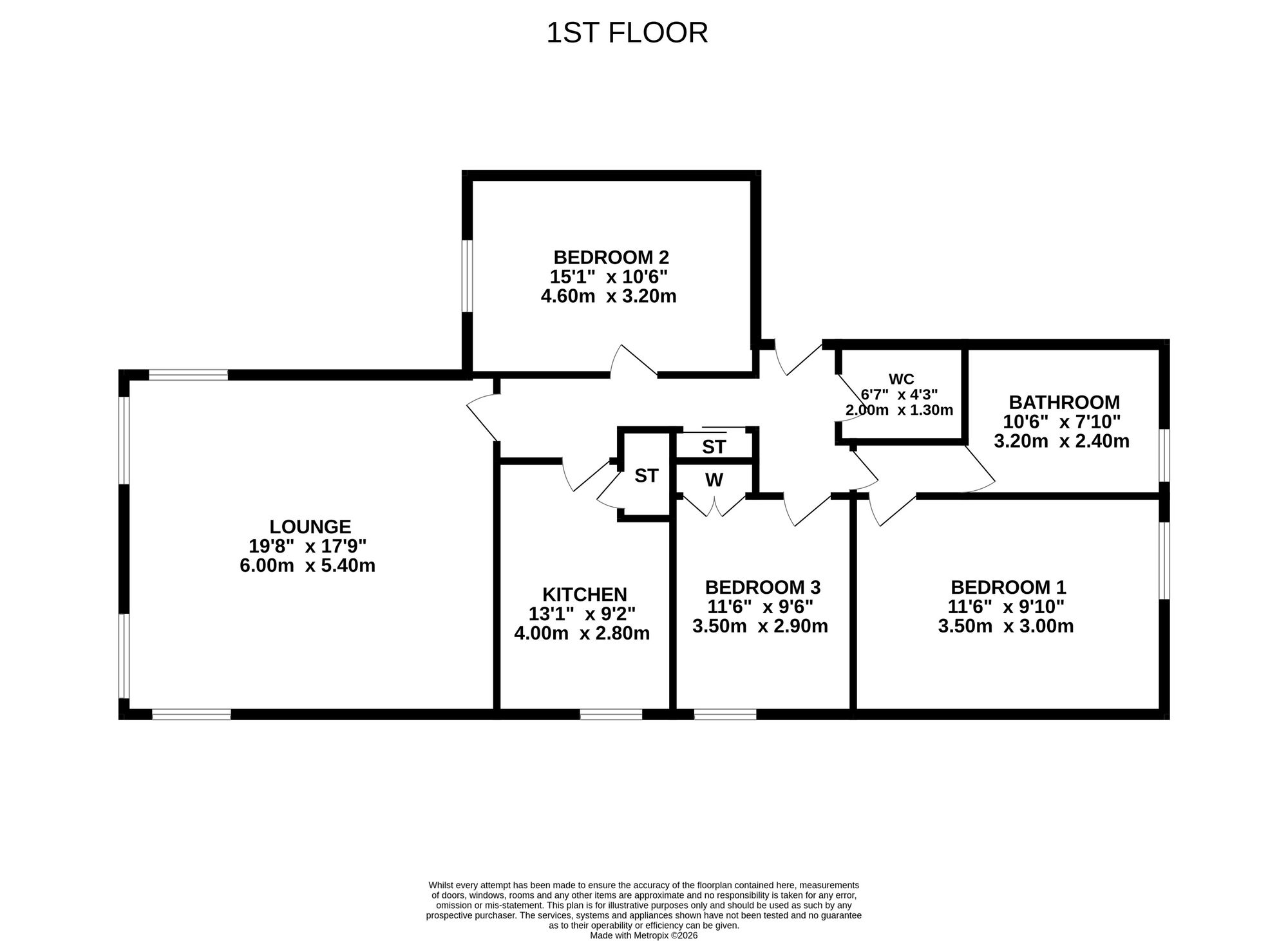 14 Allanwater Apts, Bridge Of Allan, Stirling floorplan
