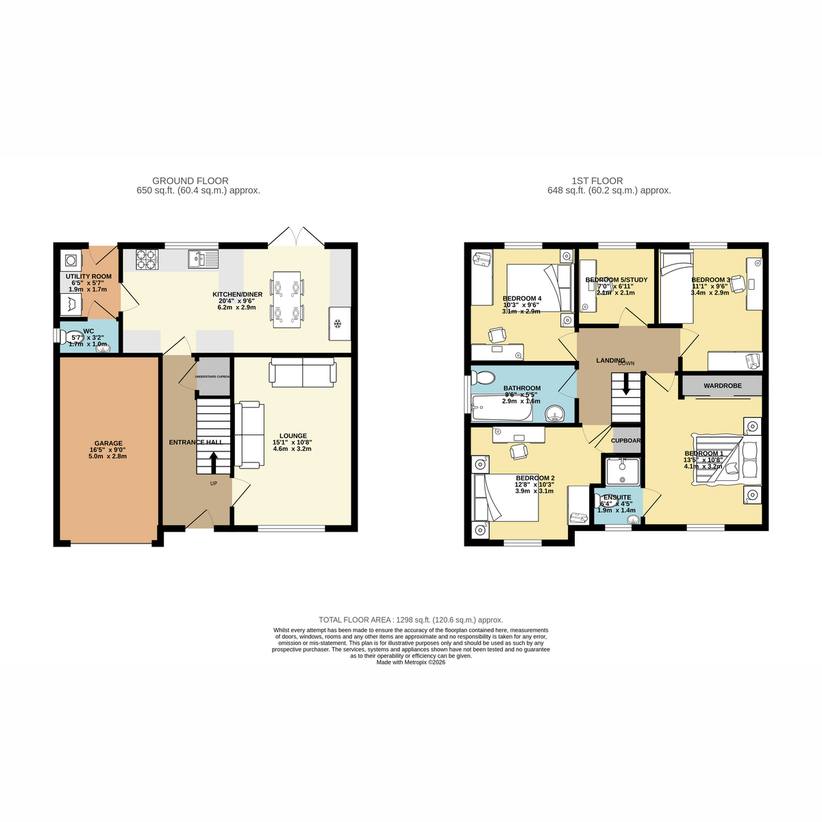 3, Crofters View, Retford floorplan