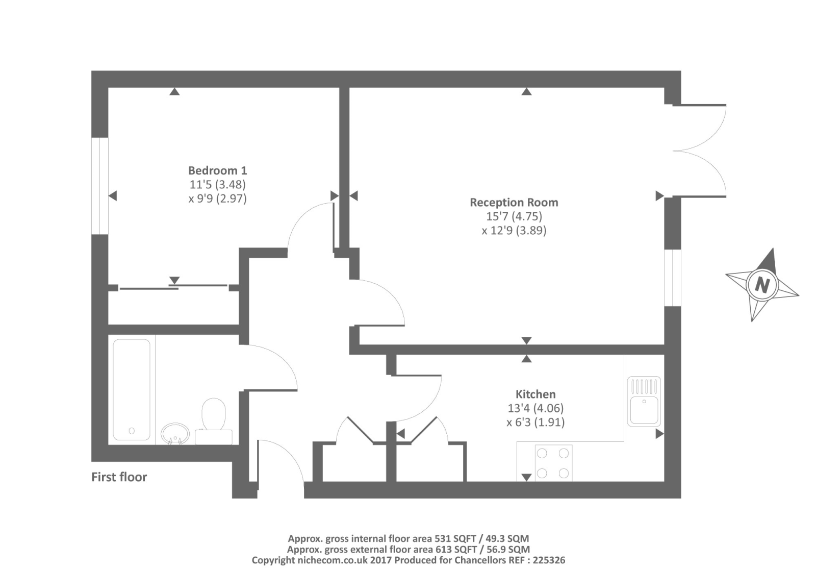 1 Bedrooms Flat to rent in Regents Court, Woking GU21