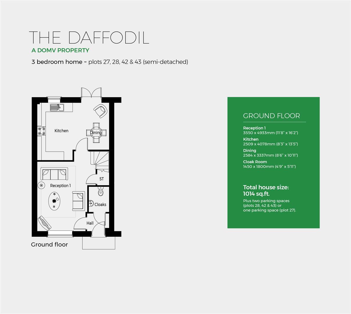 Plot 28, Daffodil, Severn Meadows, Upton Upon Severn floorplan