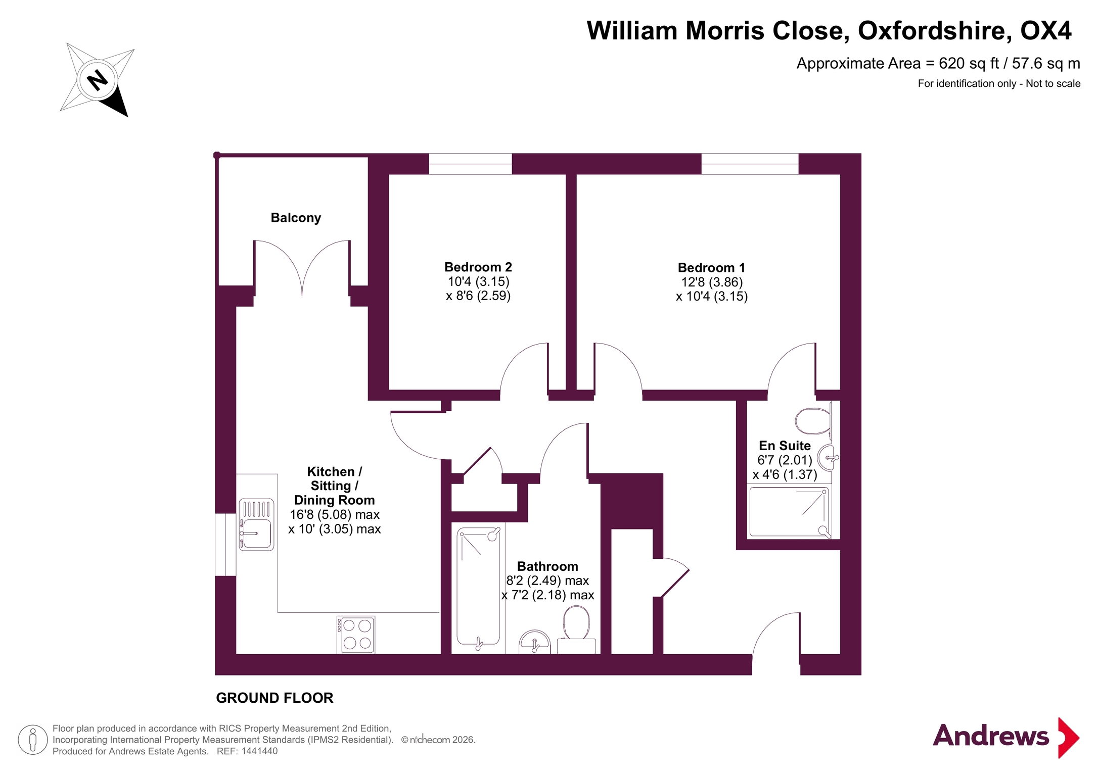 Flat 140, Minor House,, William Morris Close, Oxfordshire floorplan