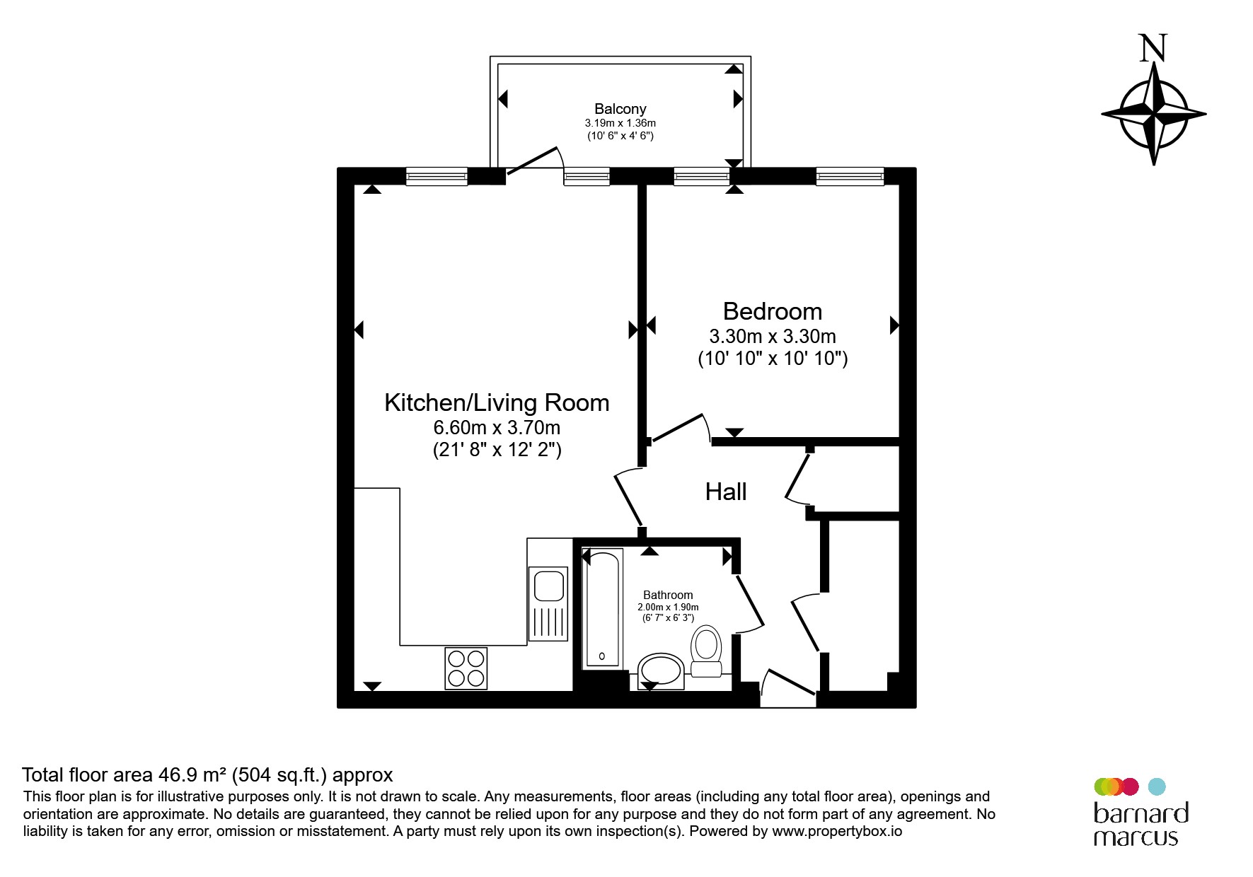 Flat 67, Leonard Court, Cobden Walk, London floorplan