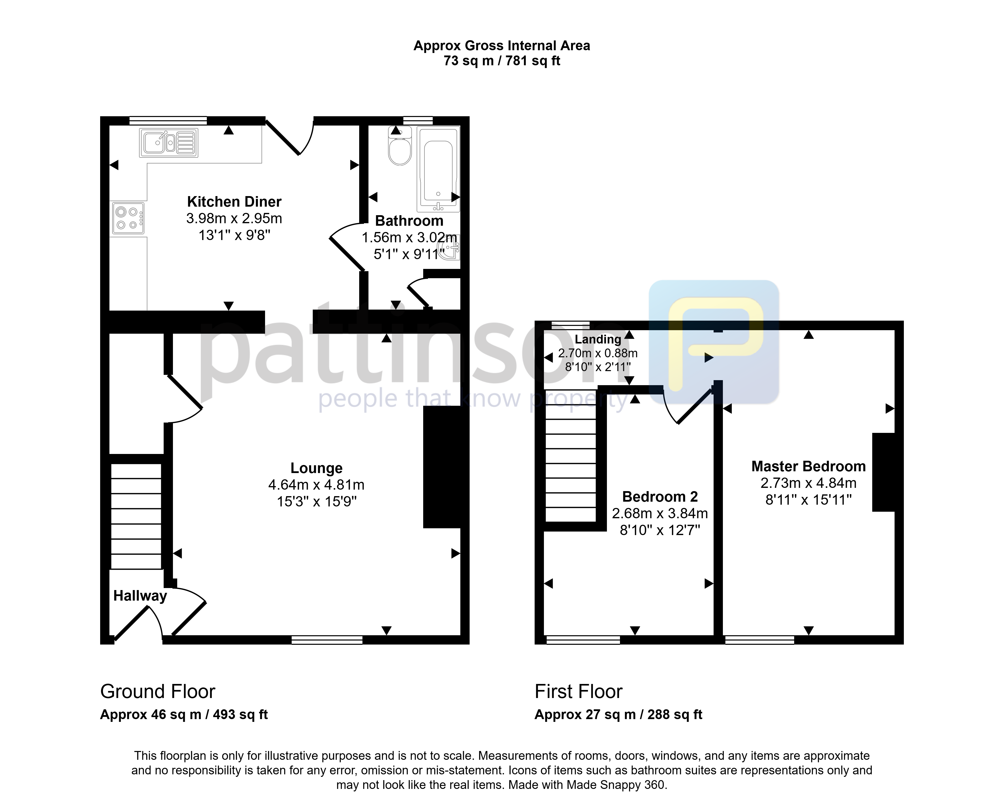 279, Chestnut Street, Ashington floorplan