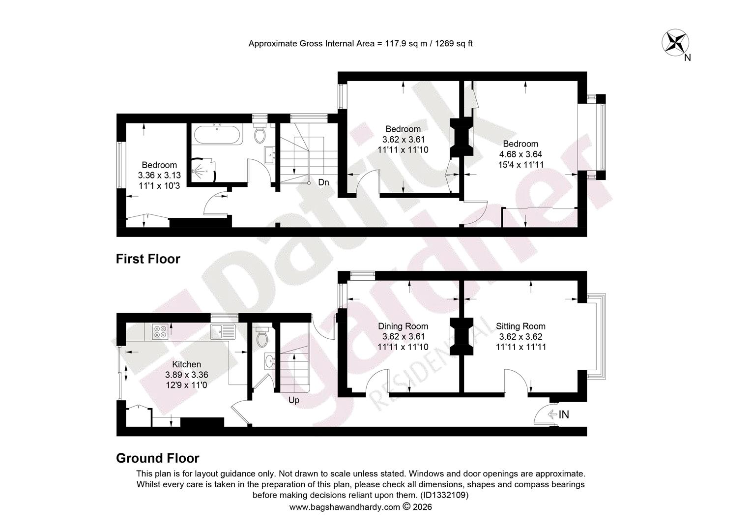 16, Hart Road, Dorking floorplan