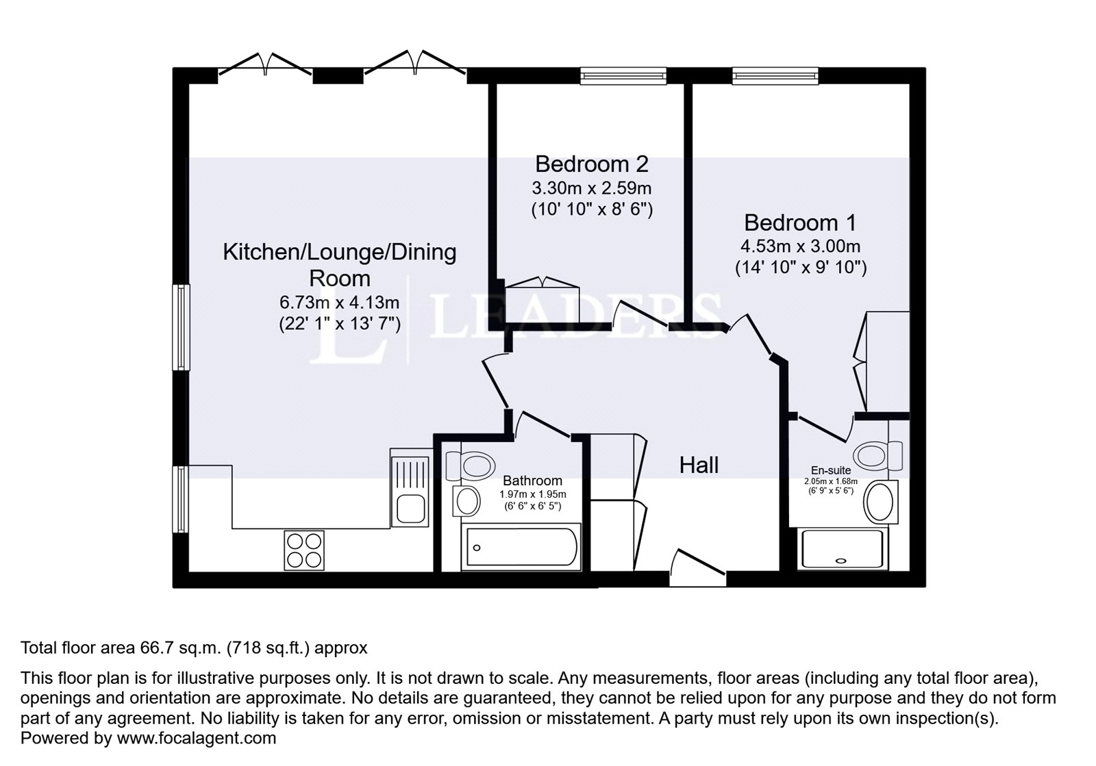 8 Copper Beech House,, Heathside Crescent, Surrey floorplan