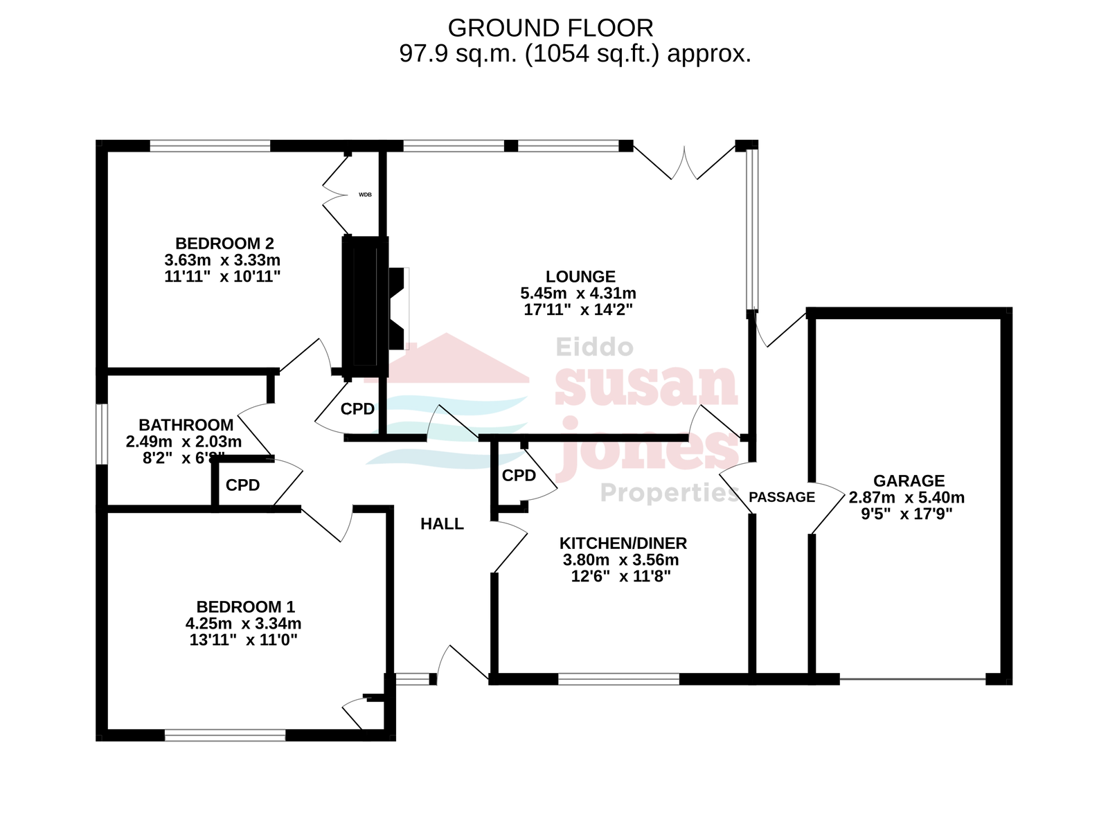 Bryn Meirion, Ala Road, Pwllheli floorplan