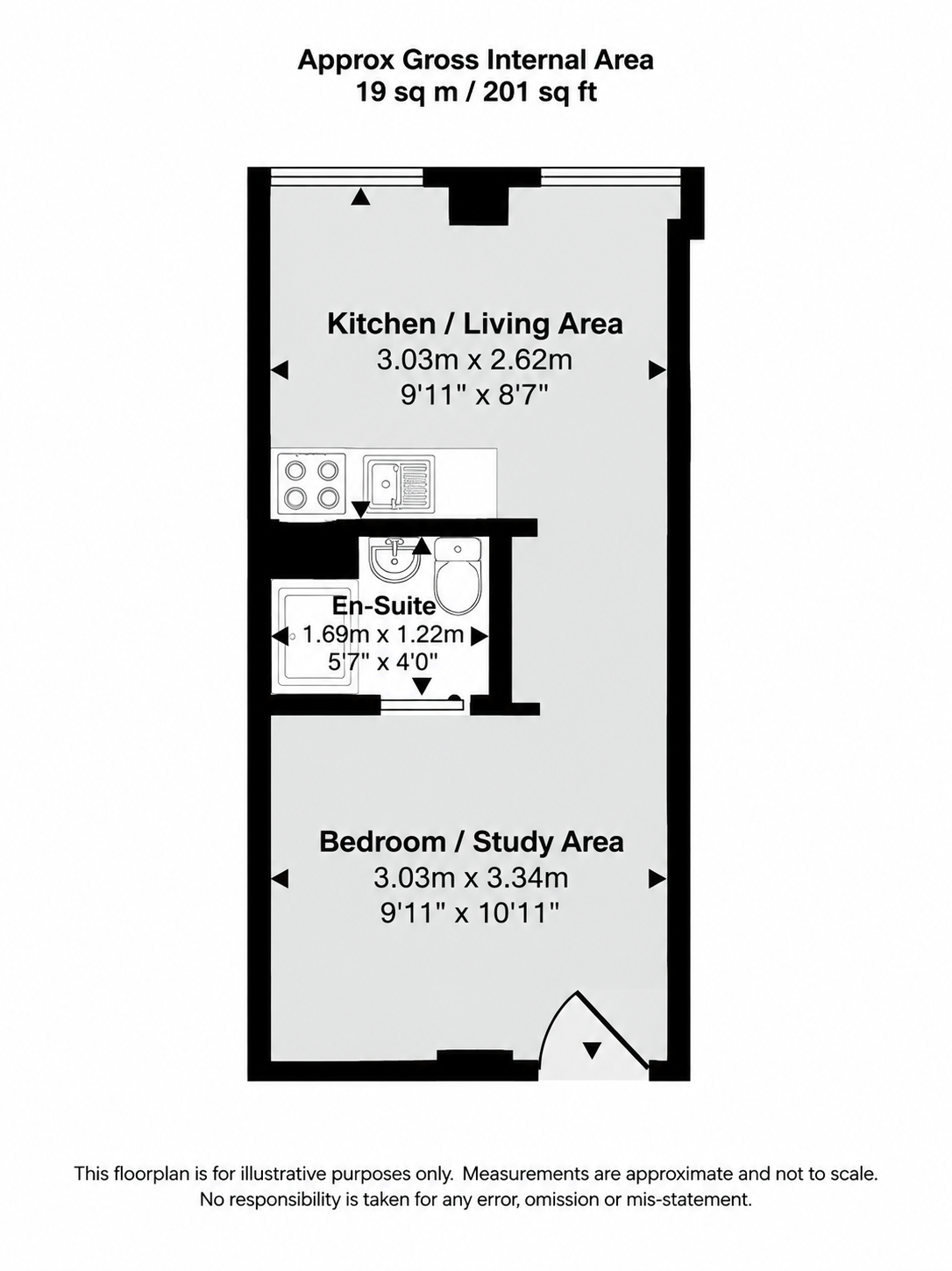 68 Keele House, The Midway, Newcastle floorplan