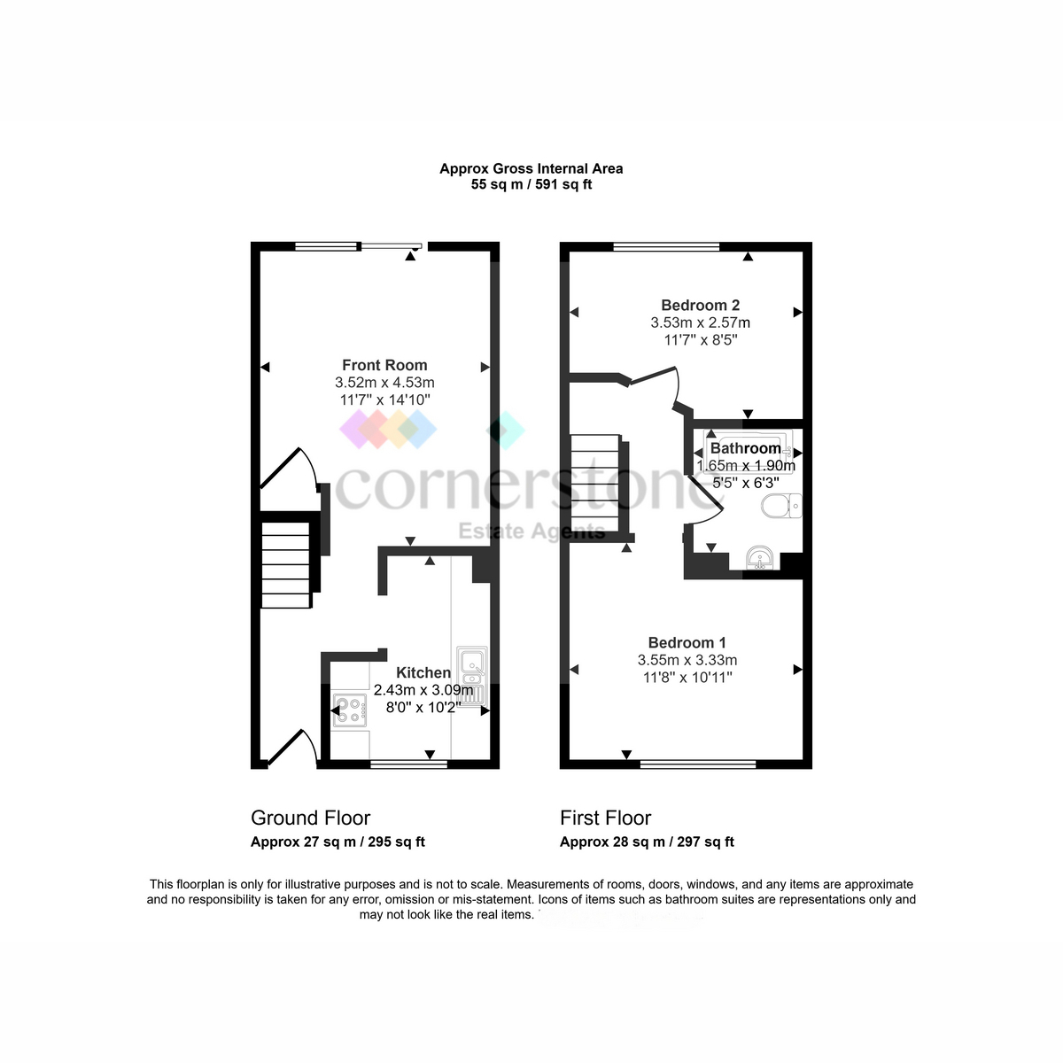 113, Aveling Close, Purley floorplan