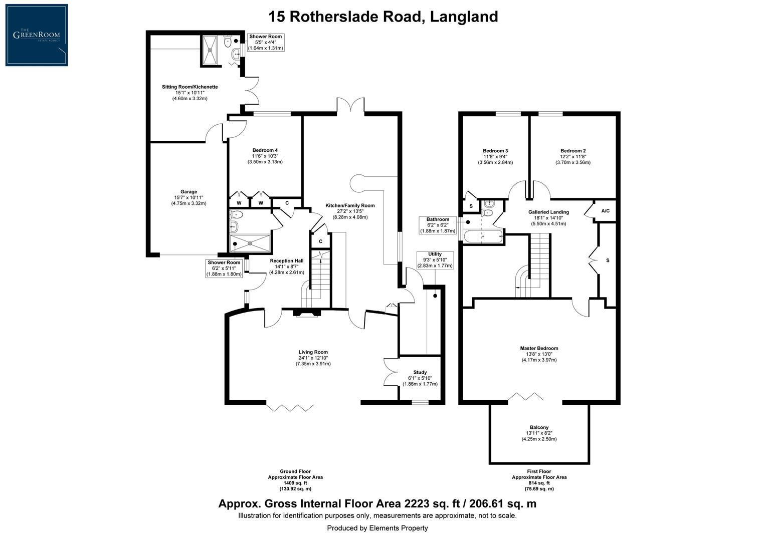 Swyn Y Don, 15, Rotherslade Road, Swansea floorplan