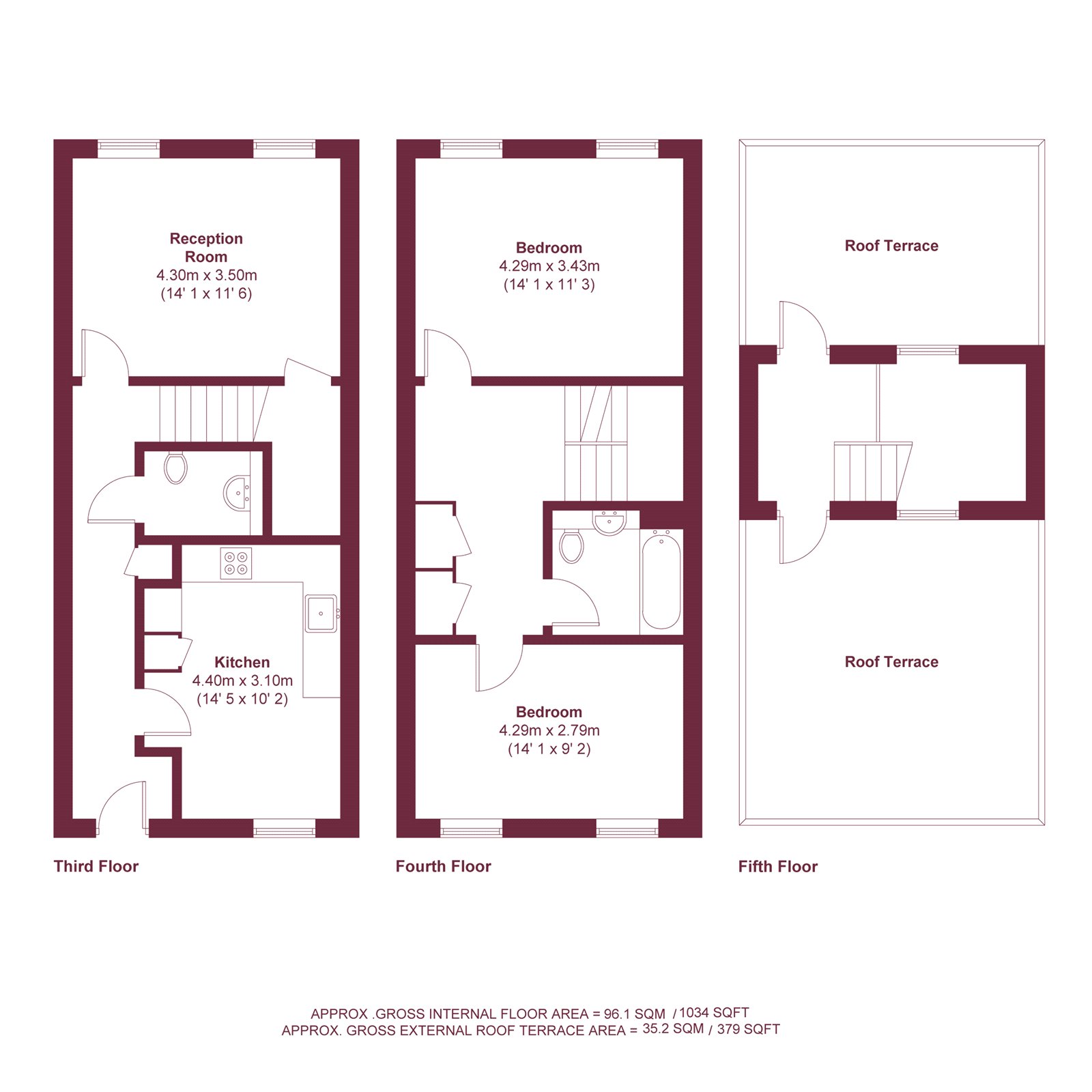 13, Cantwell House, London floorplan