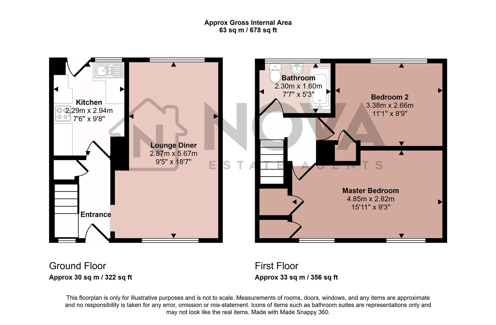 39, Wetherne Link, Luton floorplan