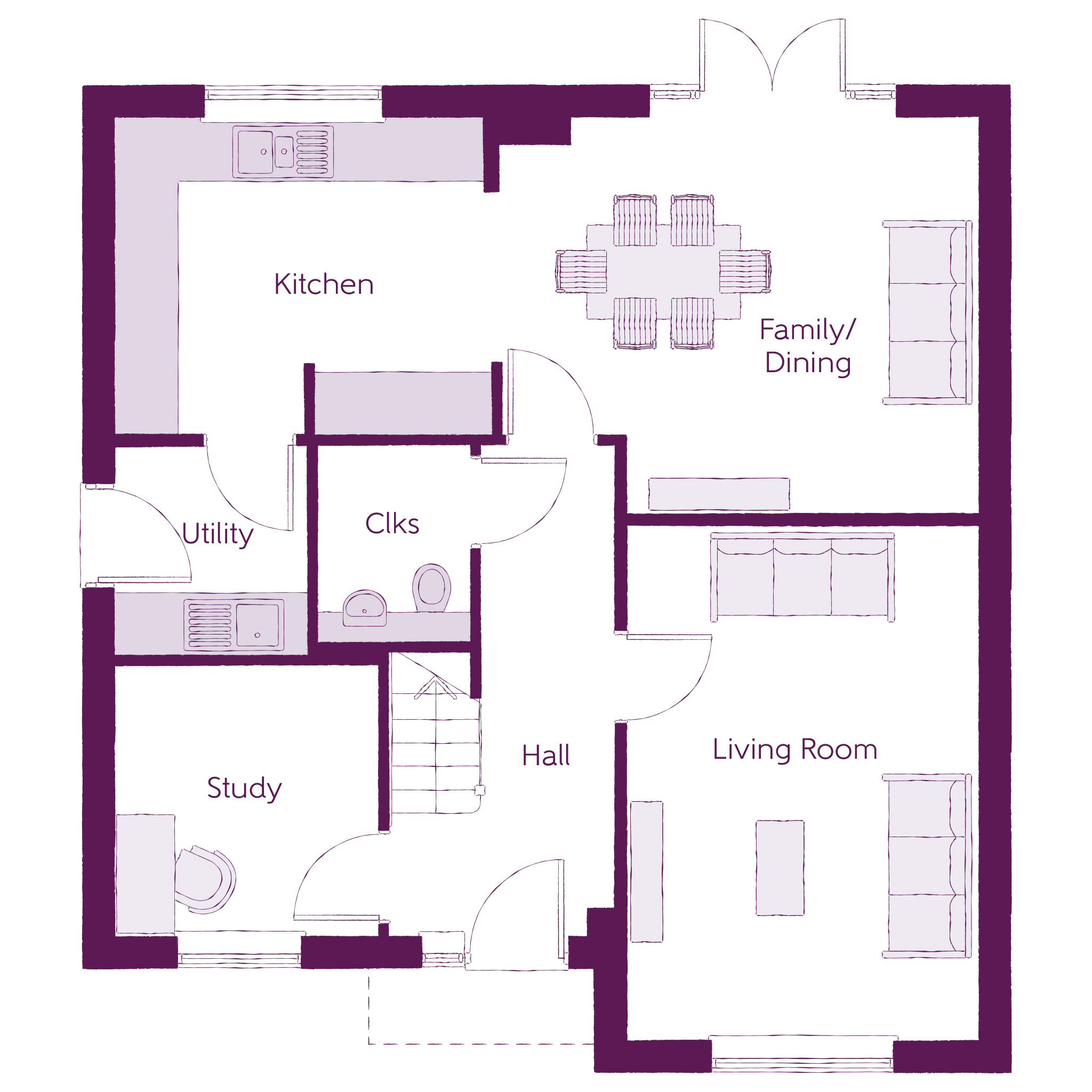 112, Stoke Road, Desborough floorplan