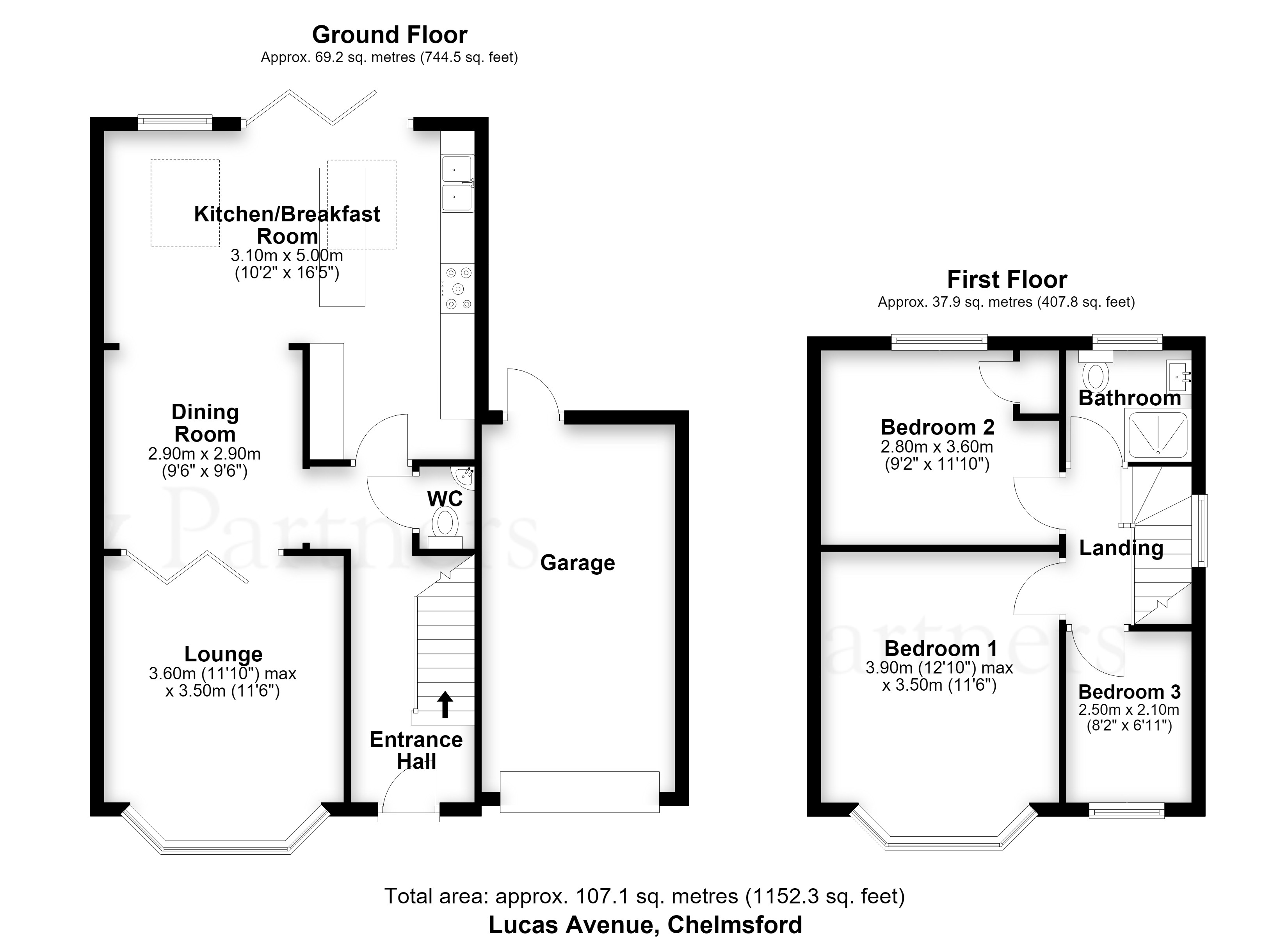 91, Lucas Avenue, Chelmsford floorplan