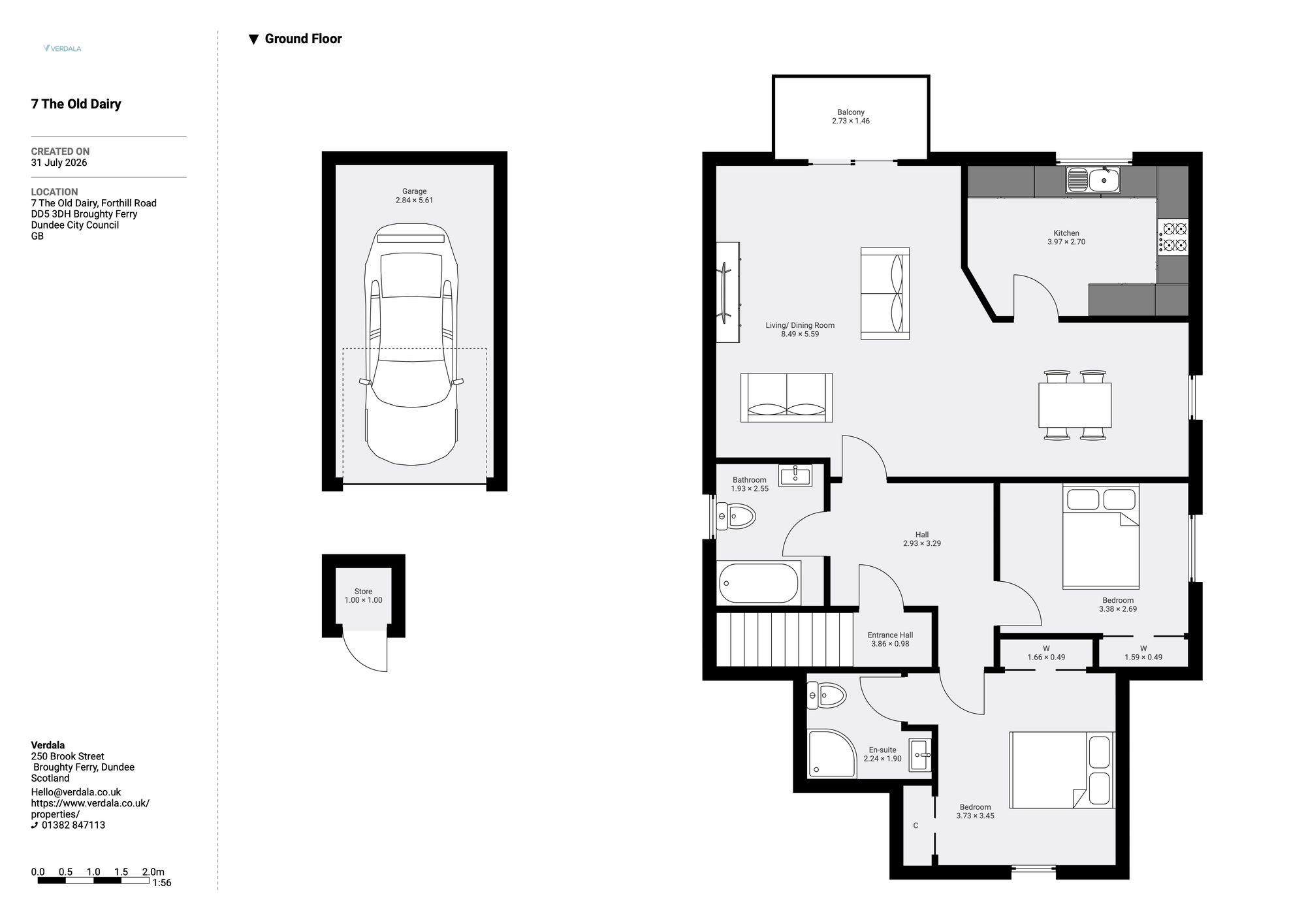 7 The Old Dairy Forthill Road, Dundee floorplan