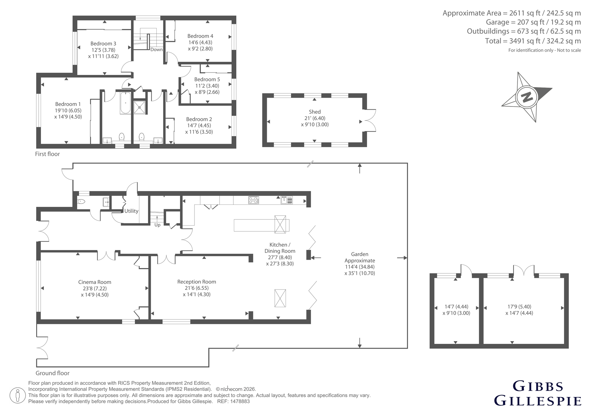121, Ducks Hill Road, Northwood floorplan