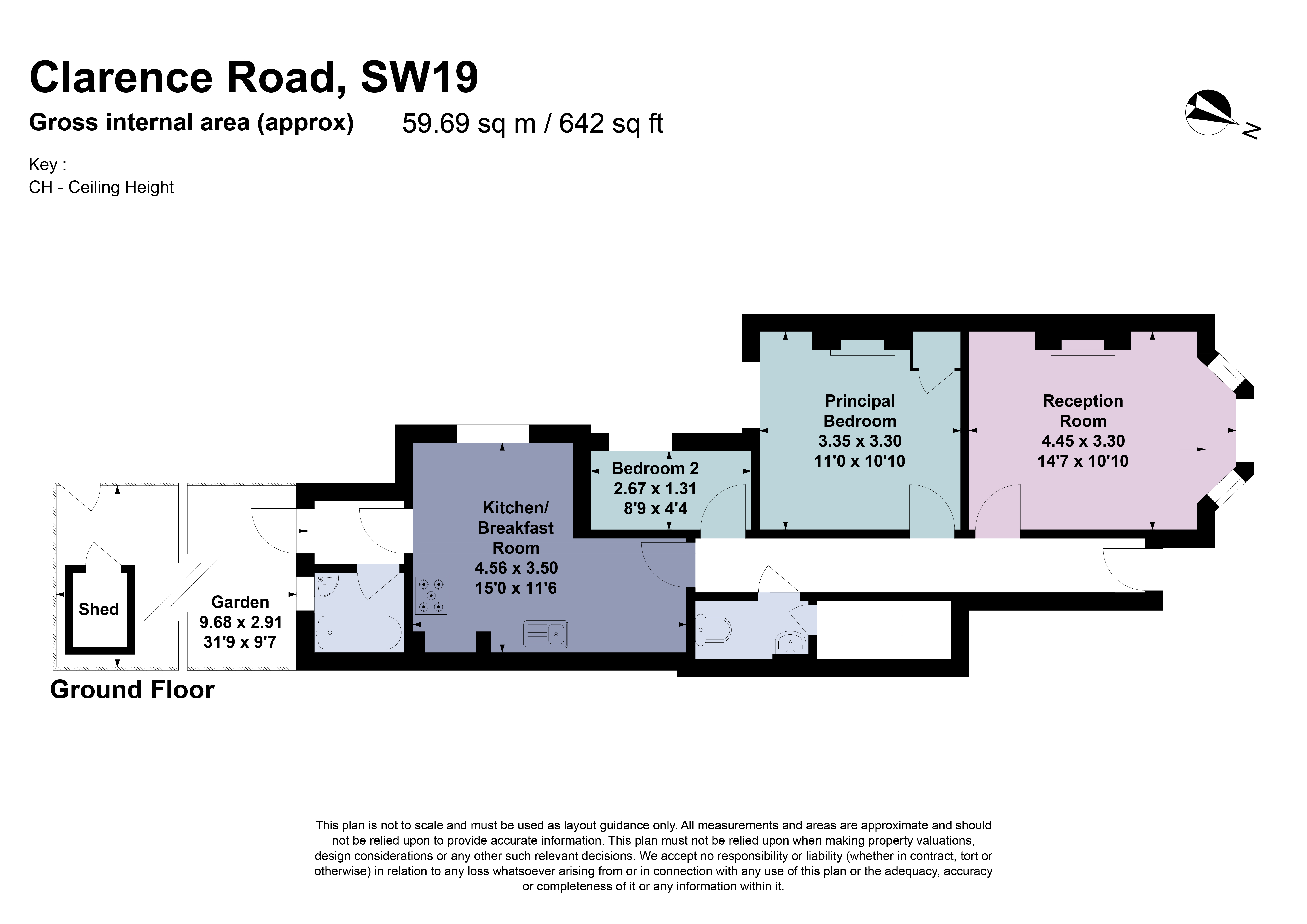 Clarence Road, London floorplan