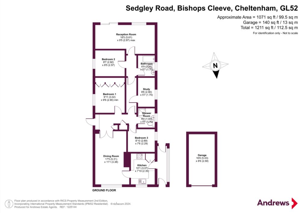 40, Sedgley Road, Cheltenham floorplan