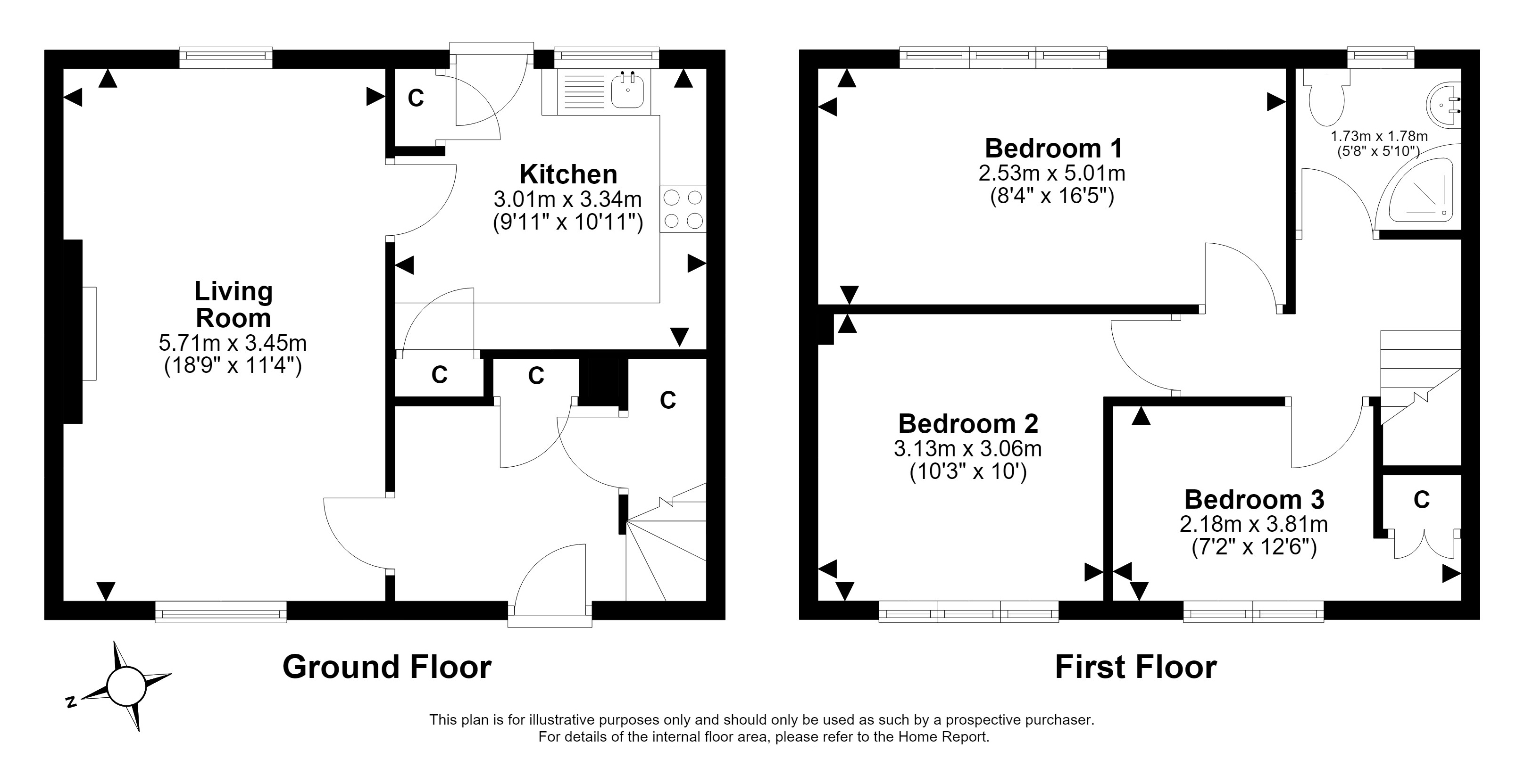 144, Magdalene Gardens, Brunstane, Edinburgh floorplan