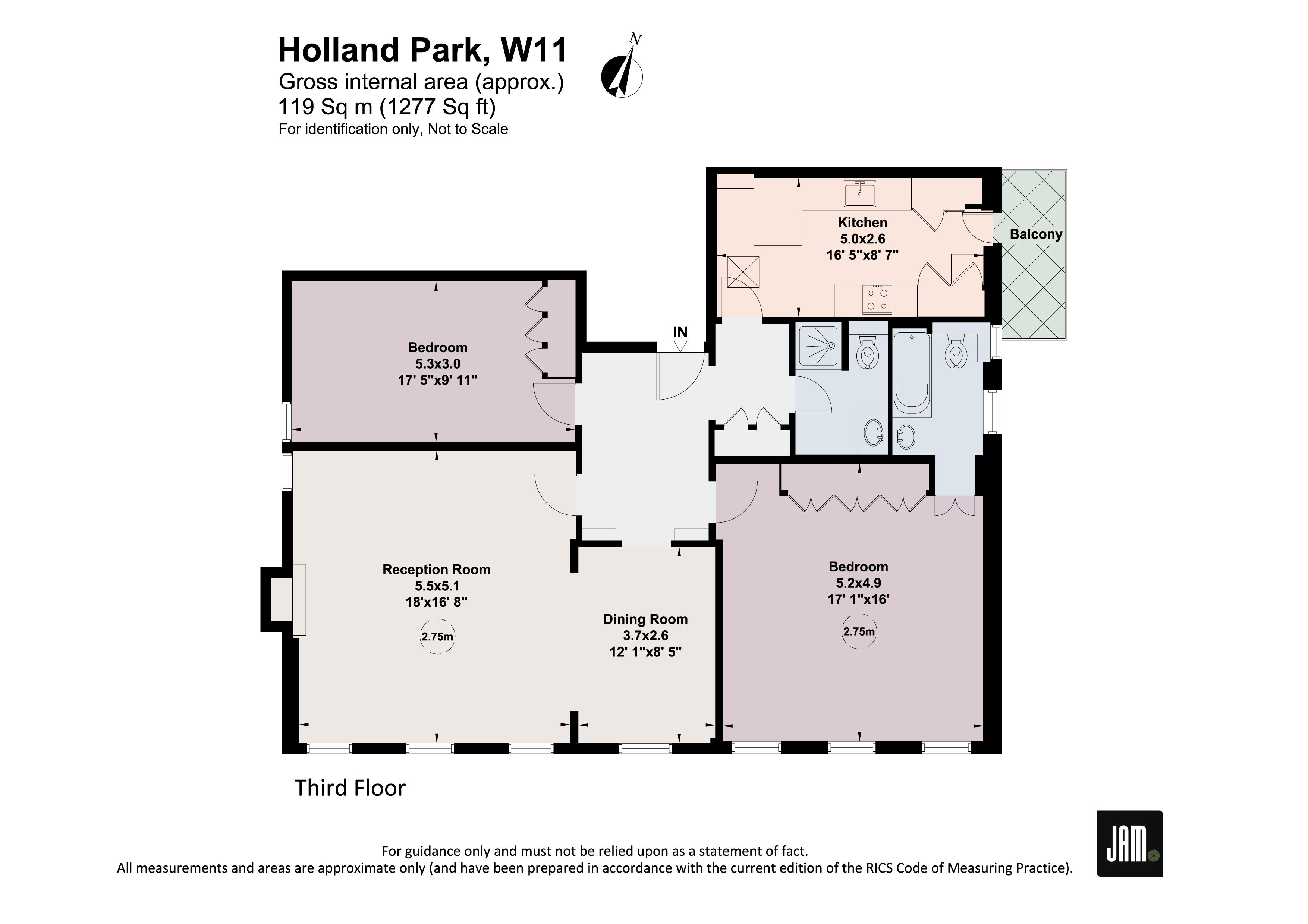 Flat 6, 17, Holland Park, London floorplan