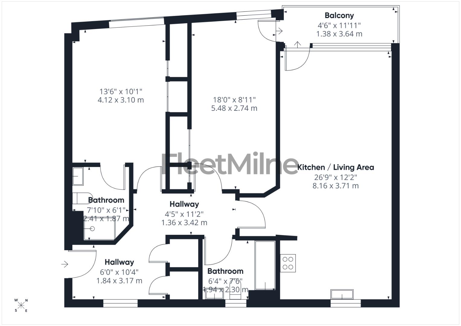 12, Washington Wharf, Birmingham floorplan
