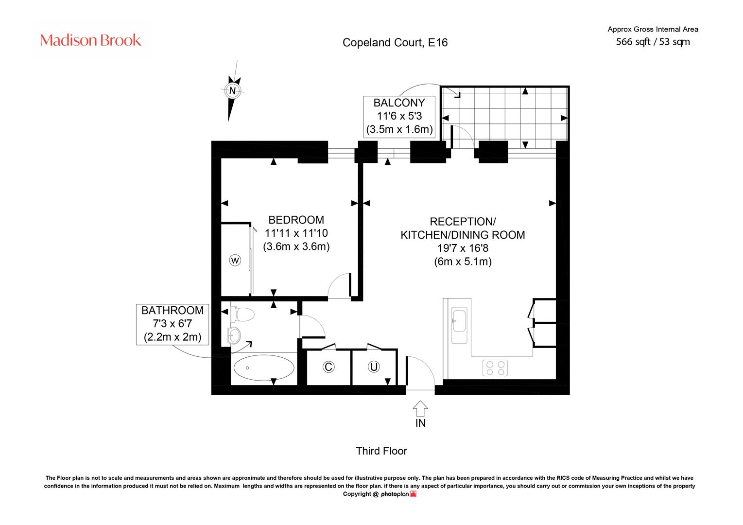 301, Copeland Court, Silvertown floorplan