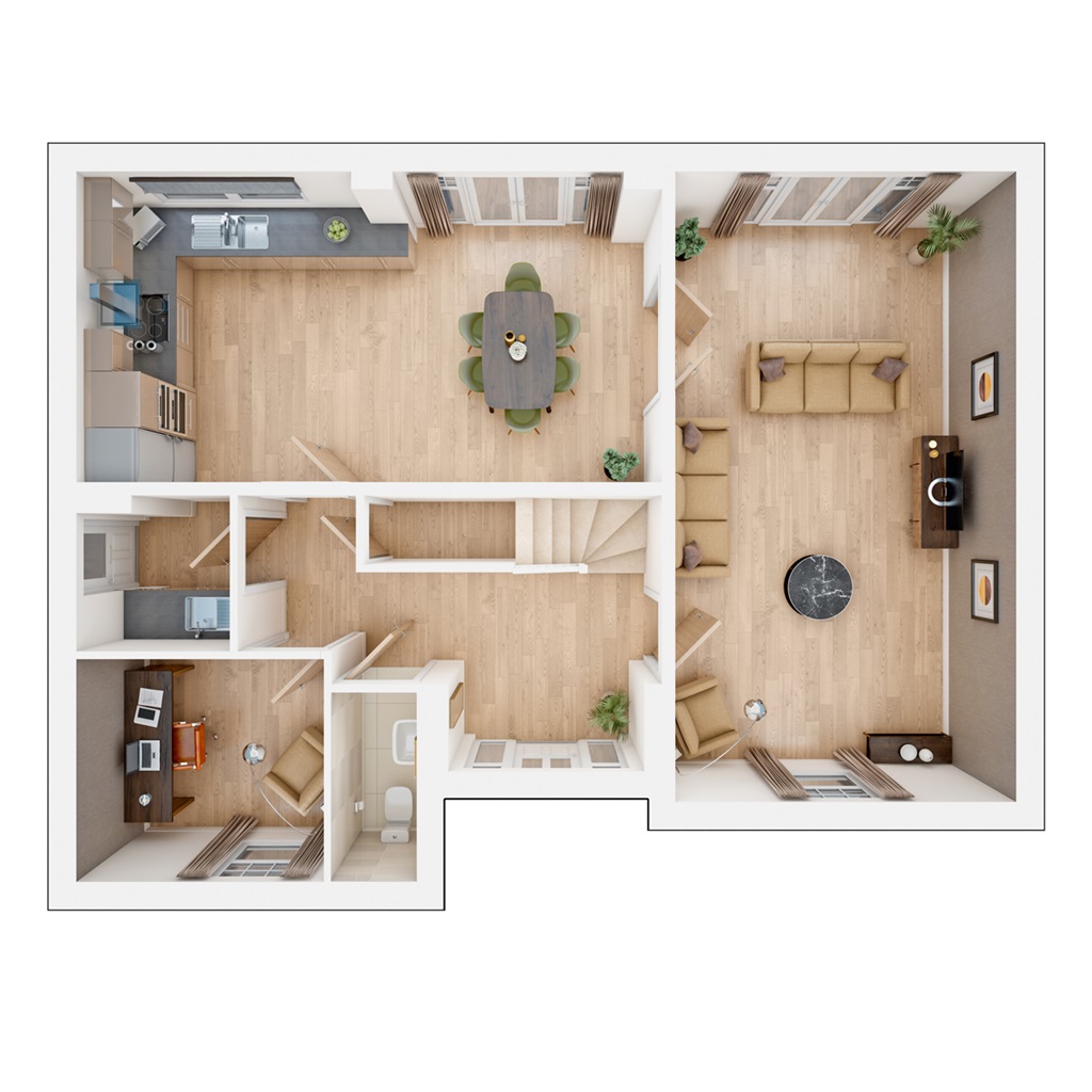 The Heydon - Plot 442, Clare Garden Village, Off Llantwit Major Road, Cowbridge floorplan