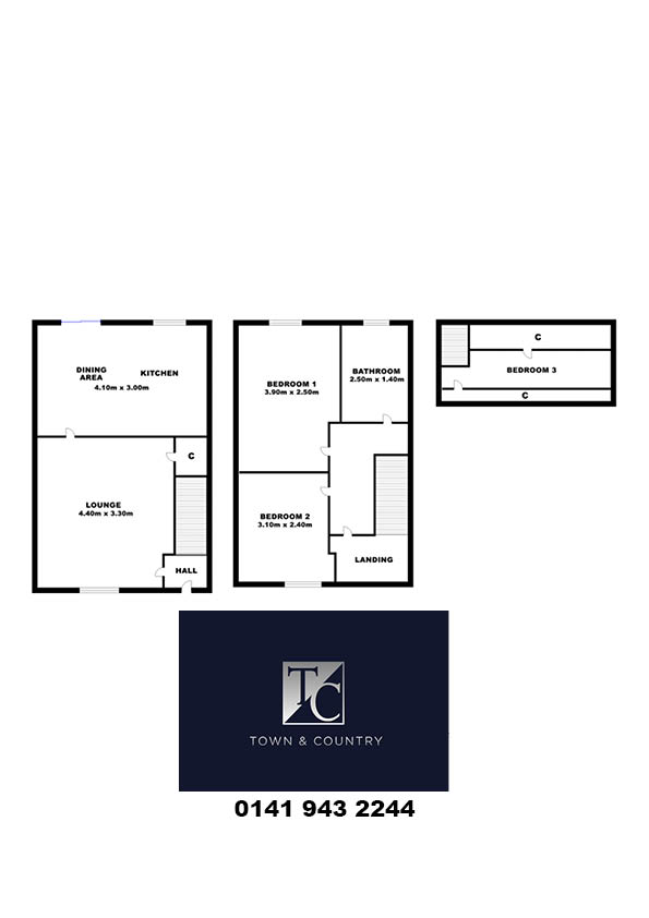 24, Northmuir Road, Drumchapel floorplan