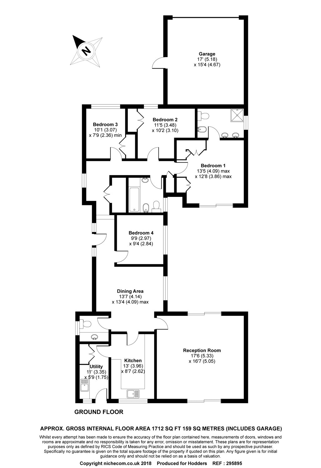 4 Bedrooms Detached bungalow for sale in Bousley Rise, Ottershaw, Surrey KT16