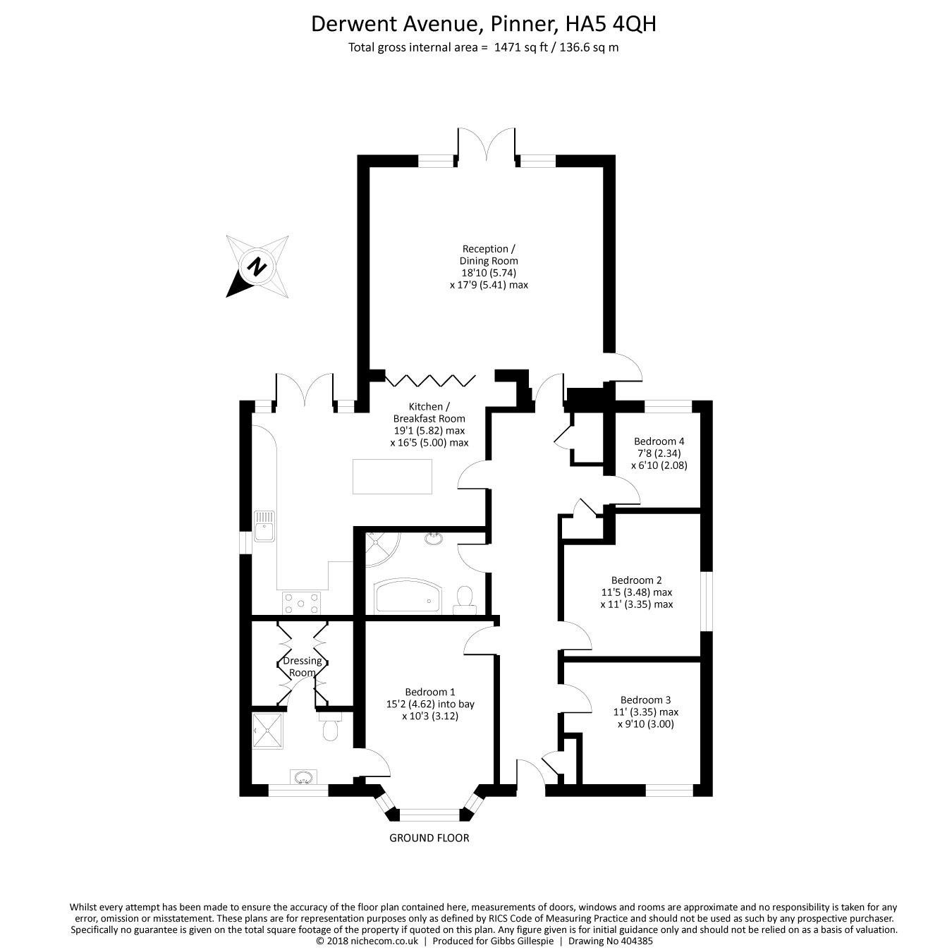 4 Bedrooms Detached bungalow for sale in Derwent Avenue, Pinner, Middlesex HA5