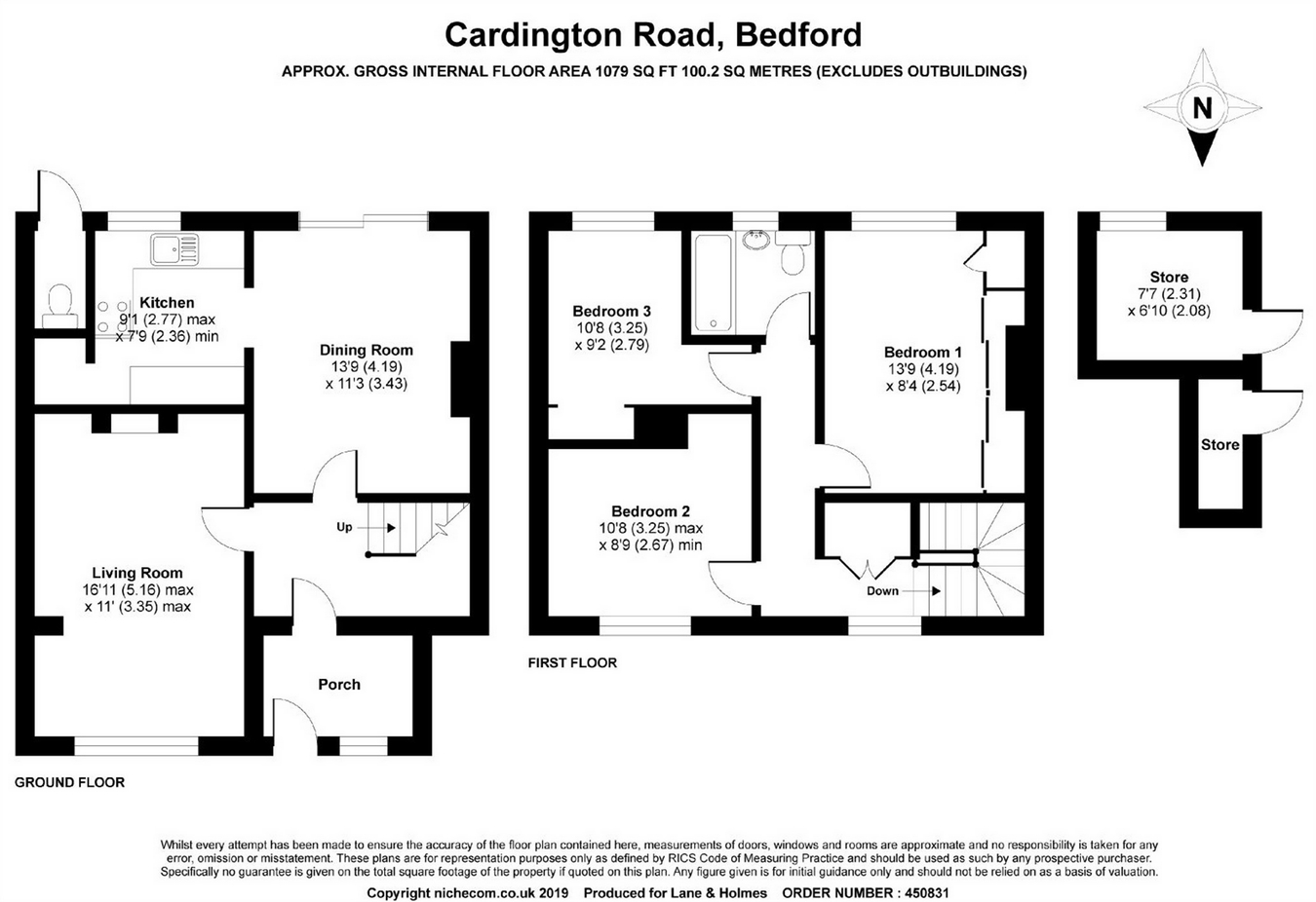 3 Bedrooms Terraced house for sale in Cardington Road, Bedford MK42