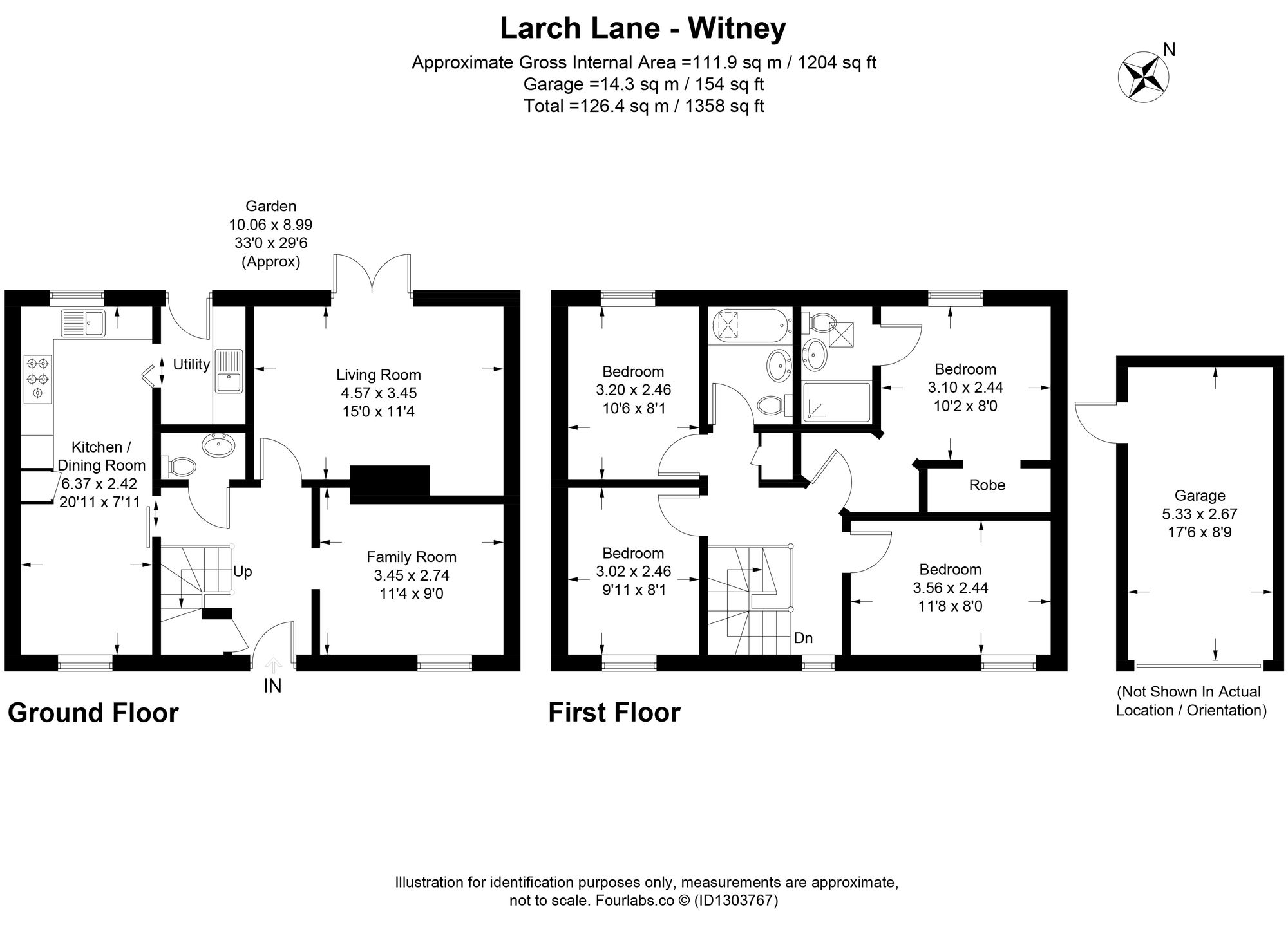 24 Larch Lane, Witney floorplan