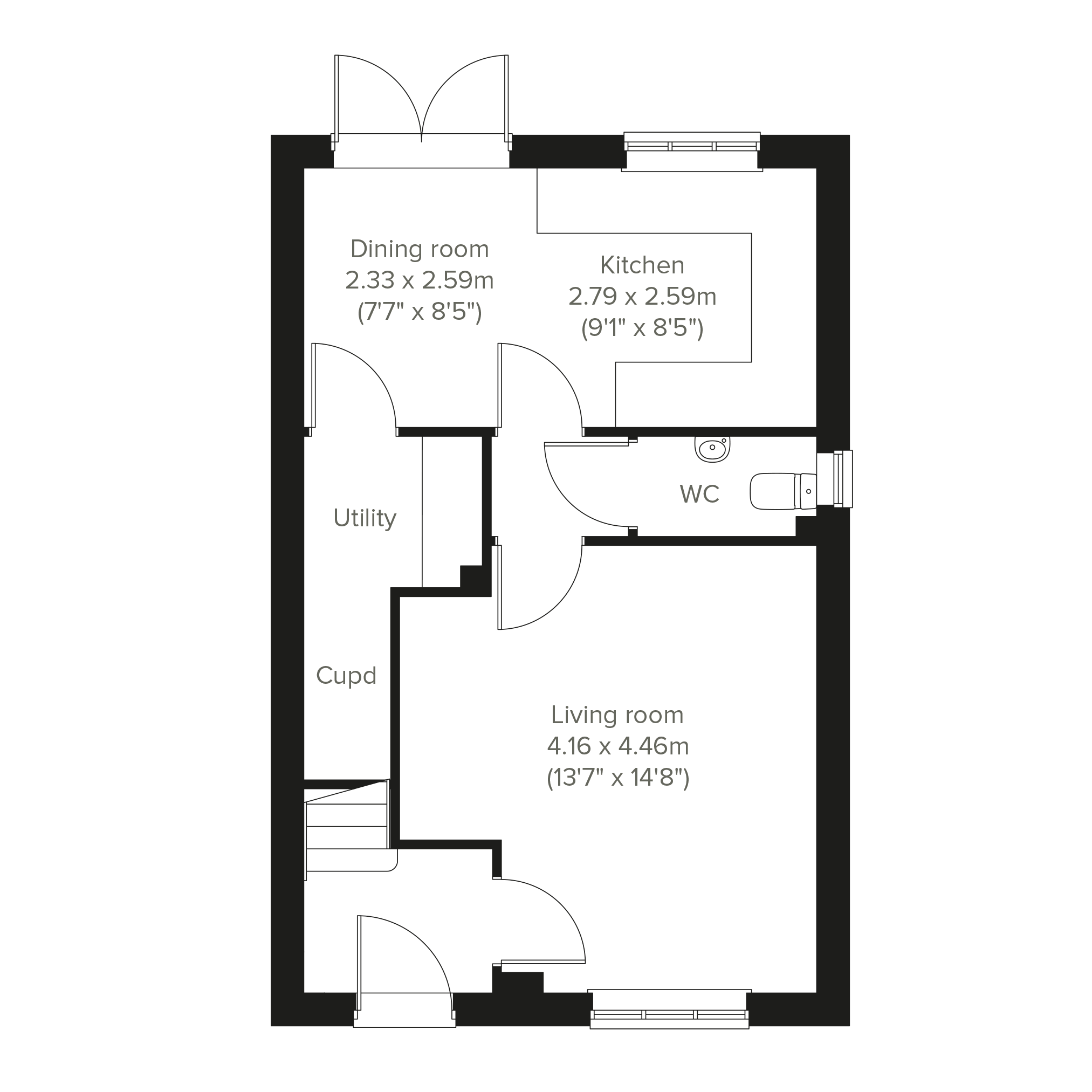 66, The Cawsey, Penwortham, Preston floorplan