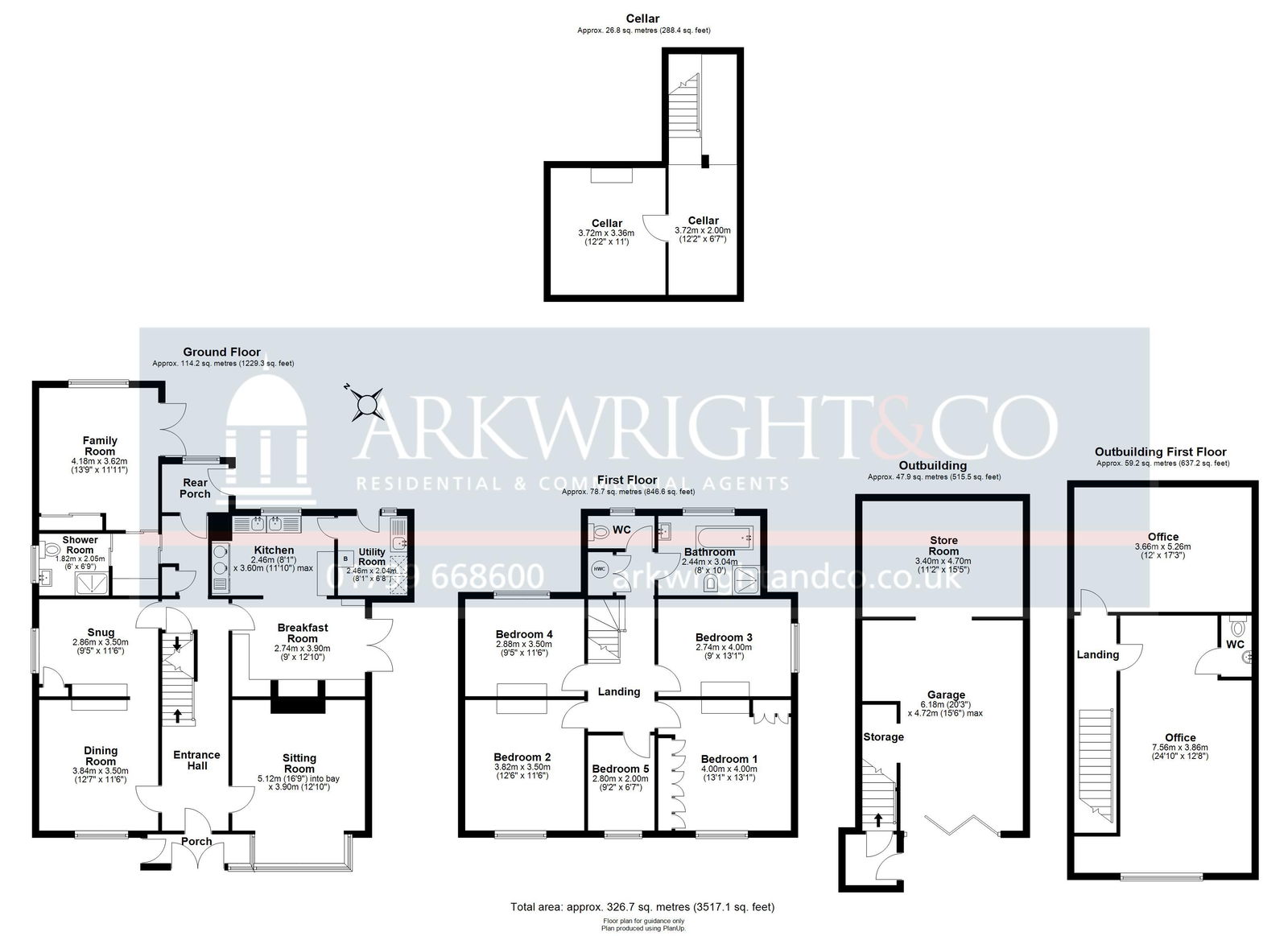 Tinkers Green, 74 Little Walden Road, Saffron Walden floorplan