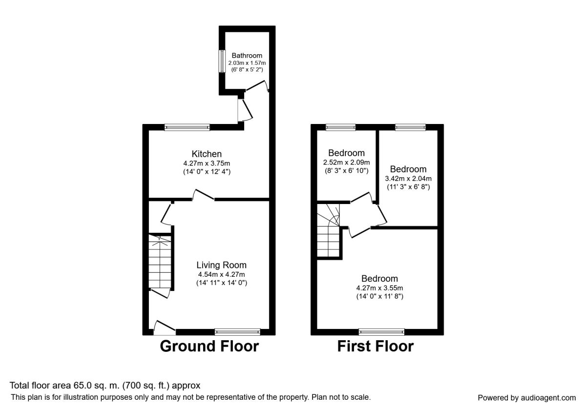 3 Bedrooms Terraced house to rent in Dearne Street, Darton, Barnsley S75