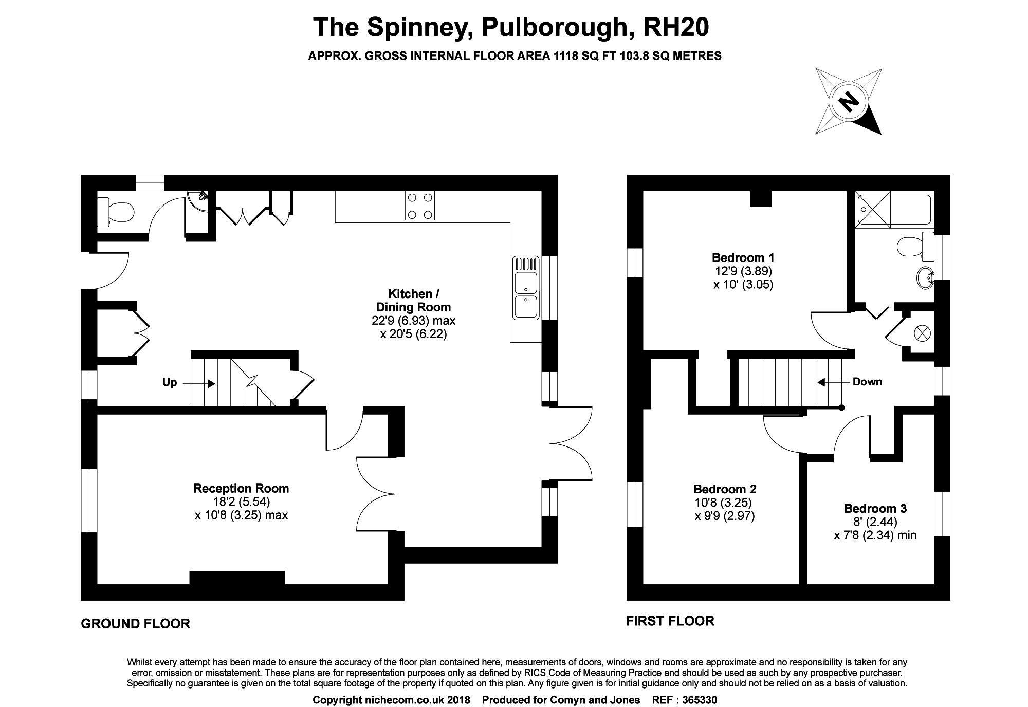 3 Bedrooms Semi-detached house for sale in The Spinney, Pulborough RH20