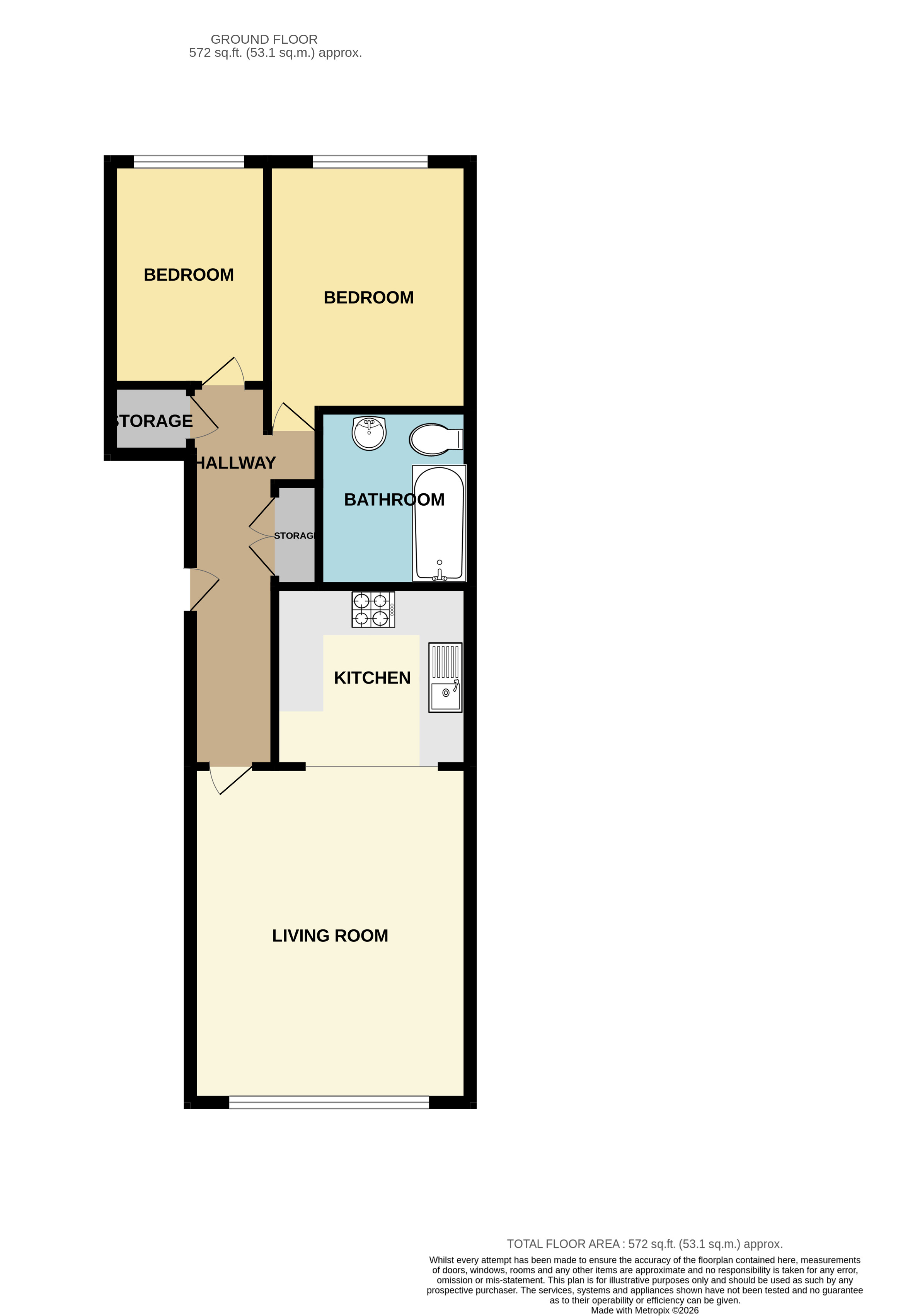 2 Charles William Apartments, North Leas Avenue, Scarborough floorplan