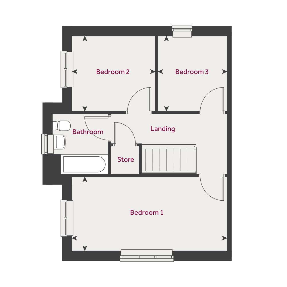 Willow Grange, Chesterfield floorplan