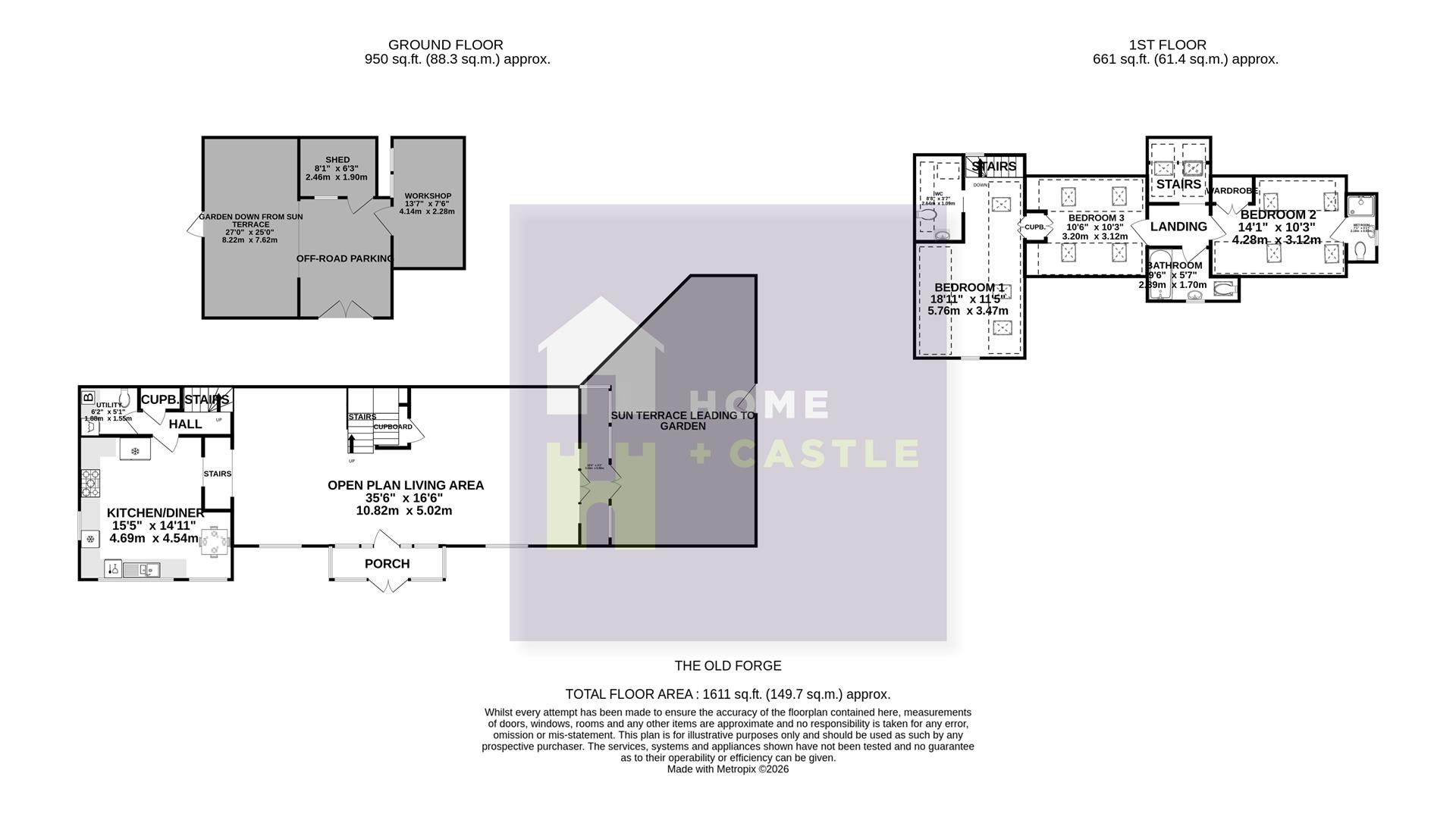 The Old Forge, Udimore Road, Rye floorplan
