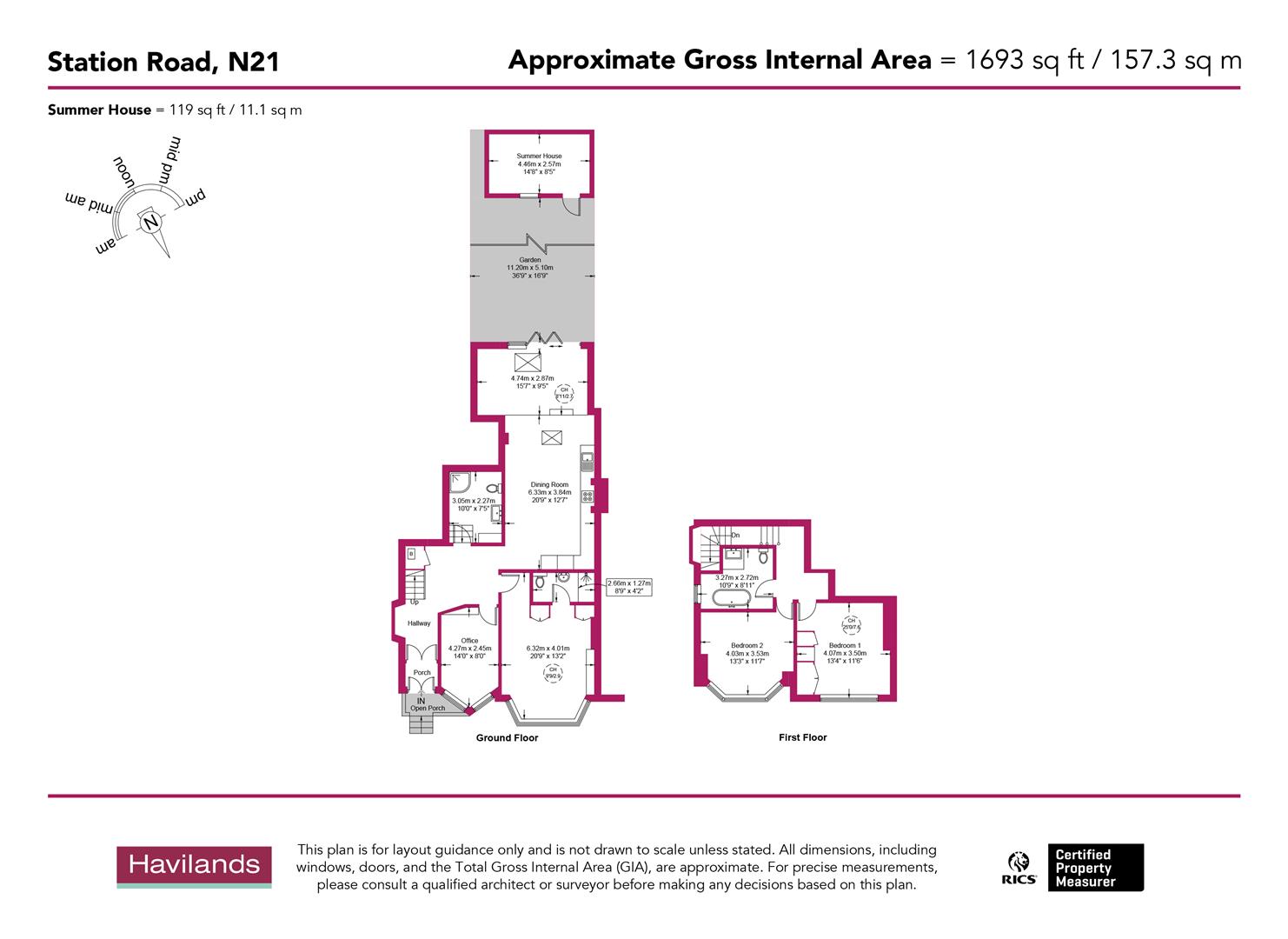 23a, Station Road, Winchmore Hill floorplan