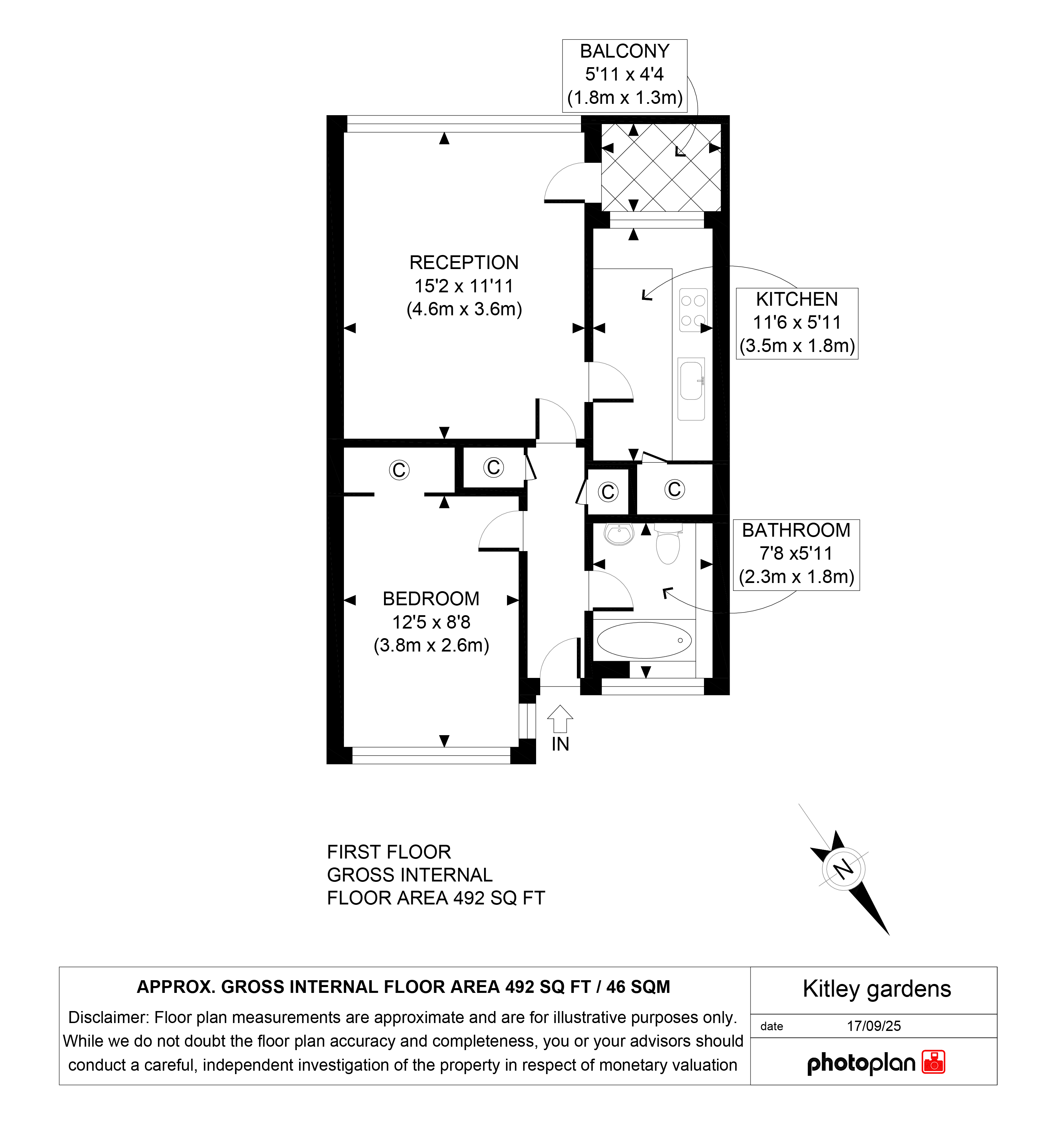 38, Kitley Gardens, London floorplan