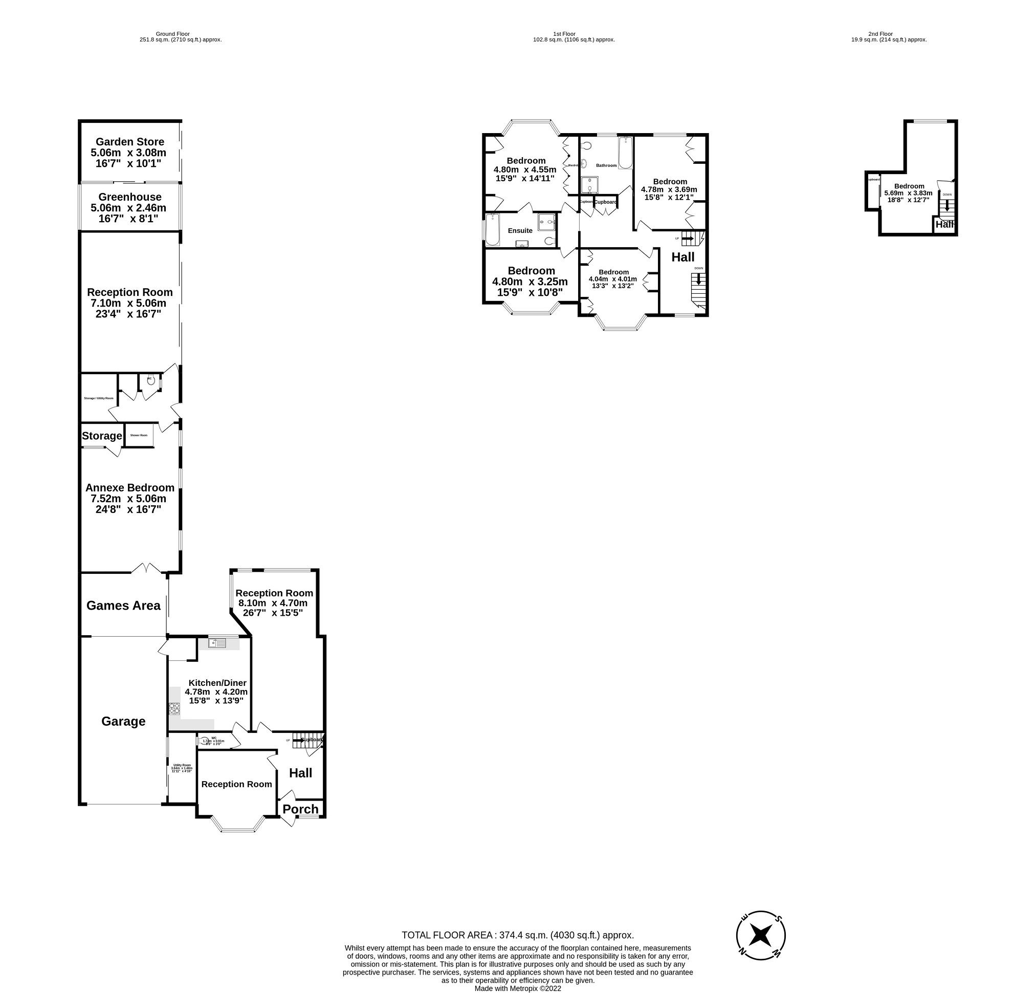 11, Leatherhead Road, Chessington floorplan