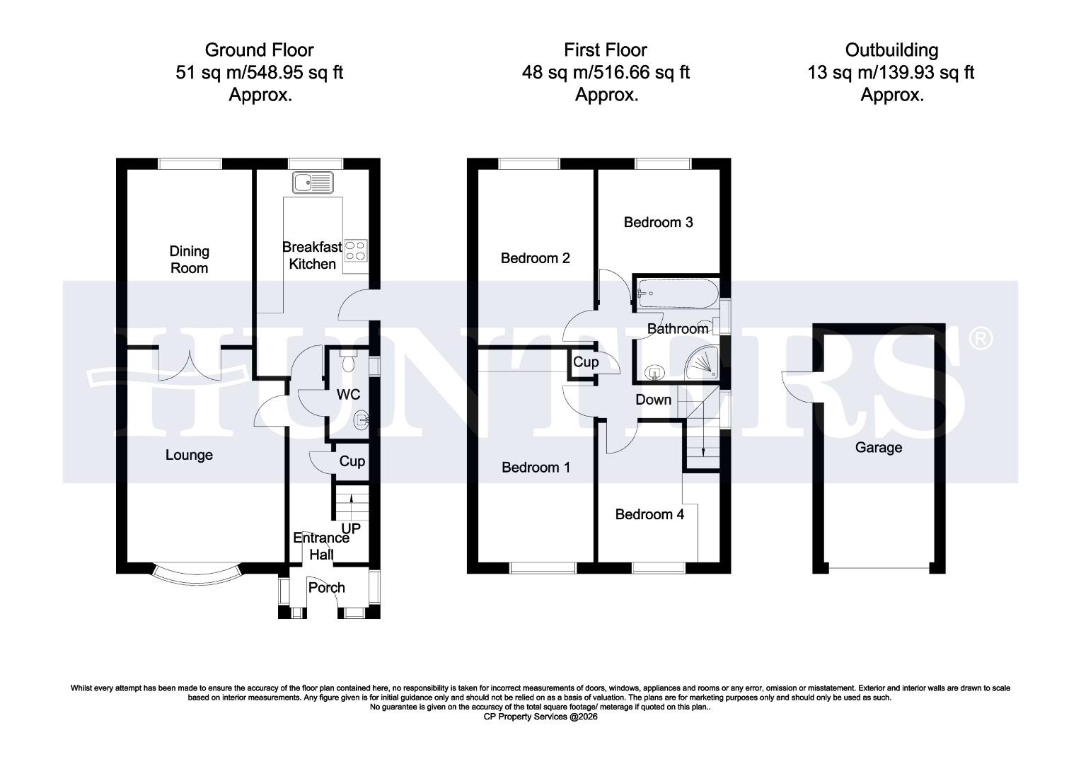 18, Welham Grove, Retford floorplan