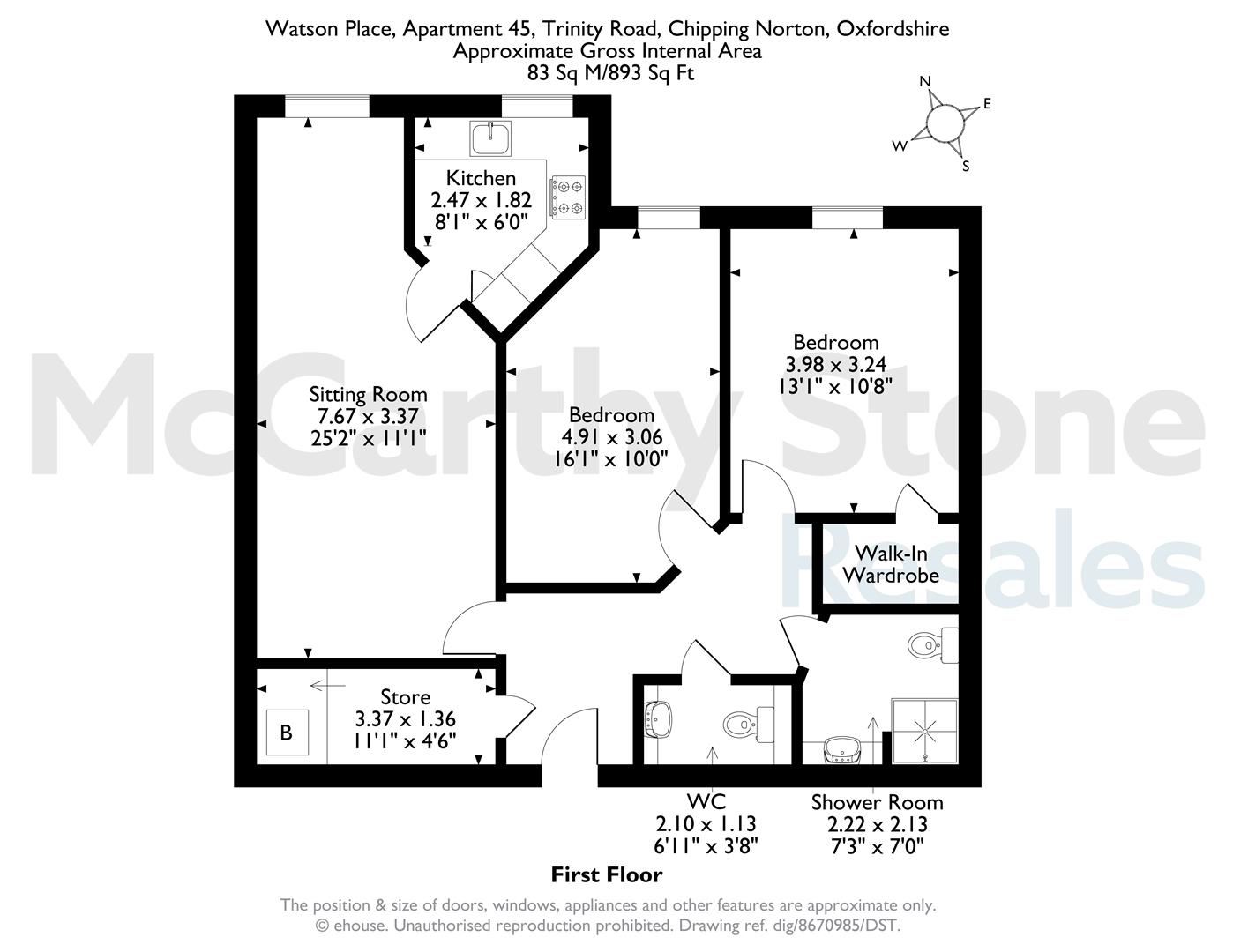 45 Watson Place, Trinity Road, Chipping Norton floorplan