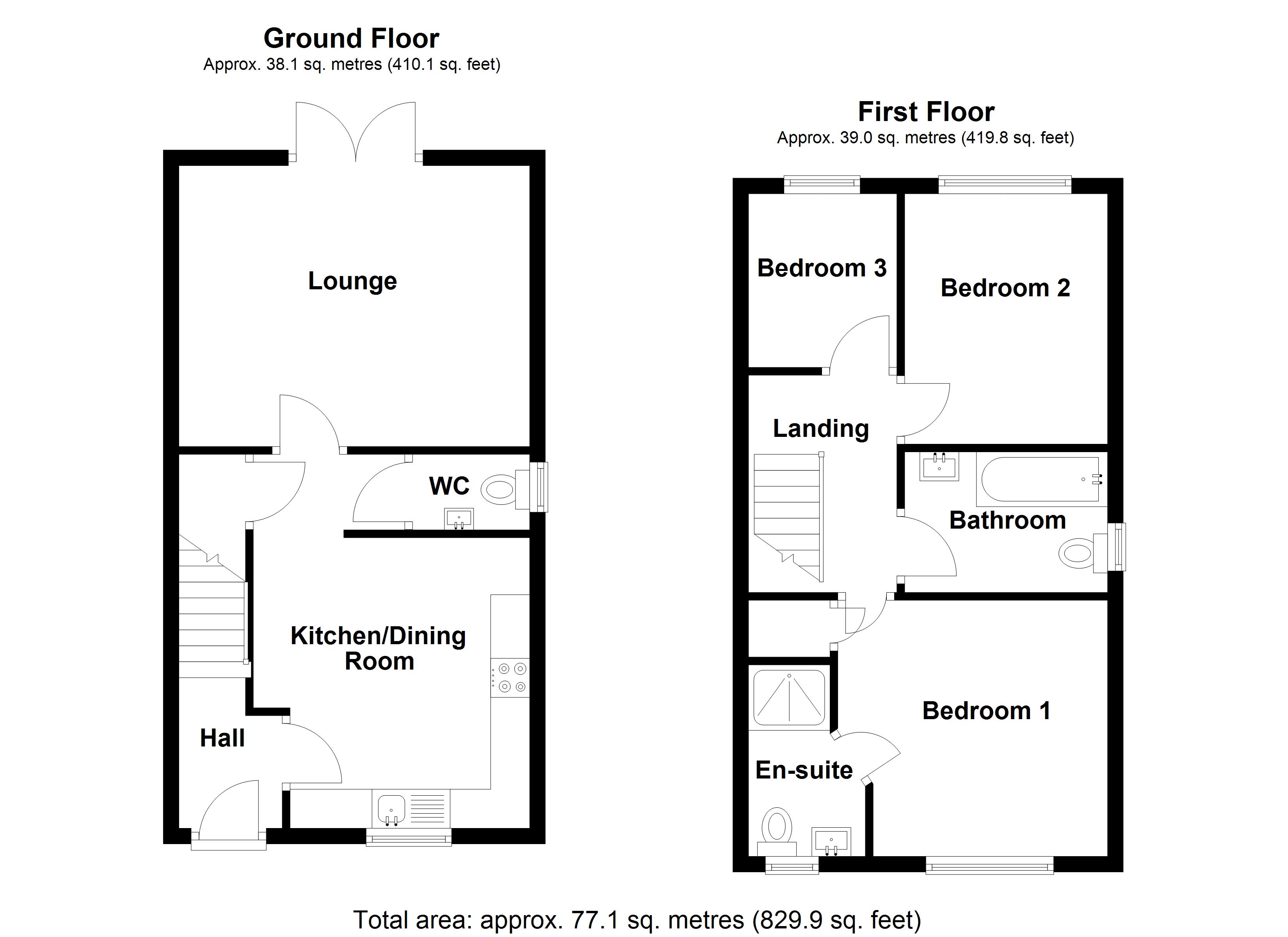 2, Scampton Avenue, Lincolnshire floorplan