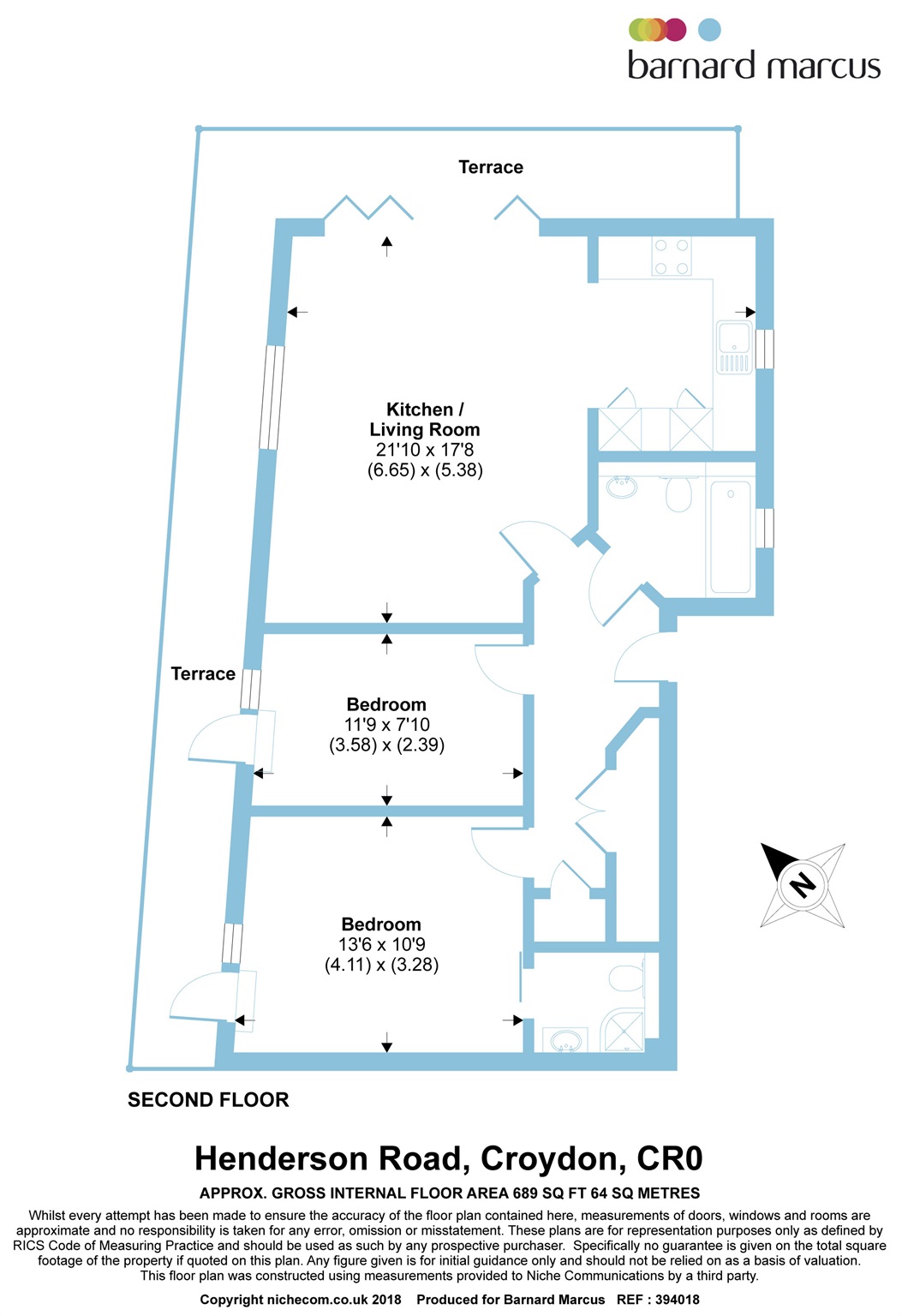 2 Bedrooms Flat for sale in Henderson Road, Croydon CR0